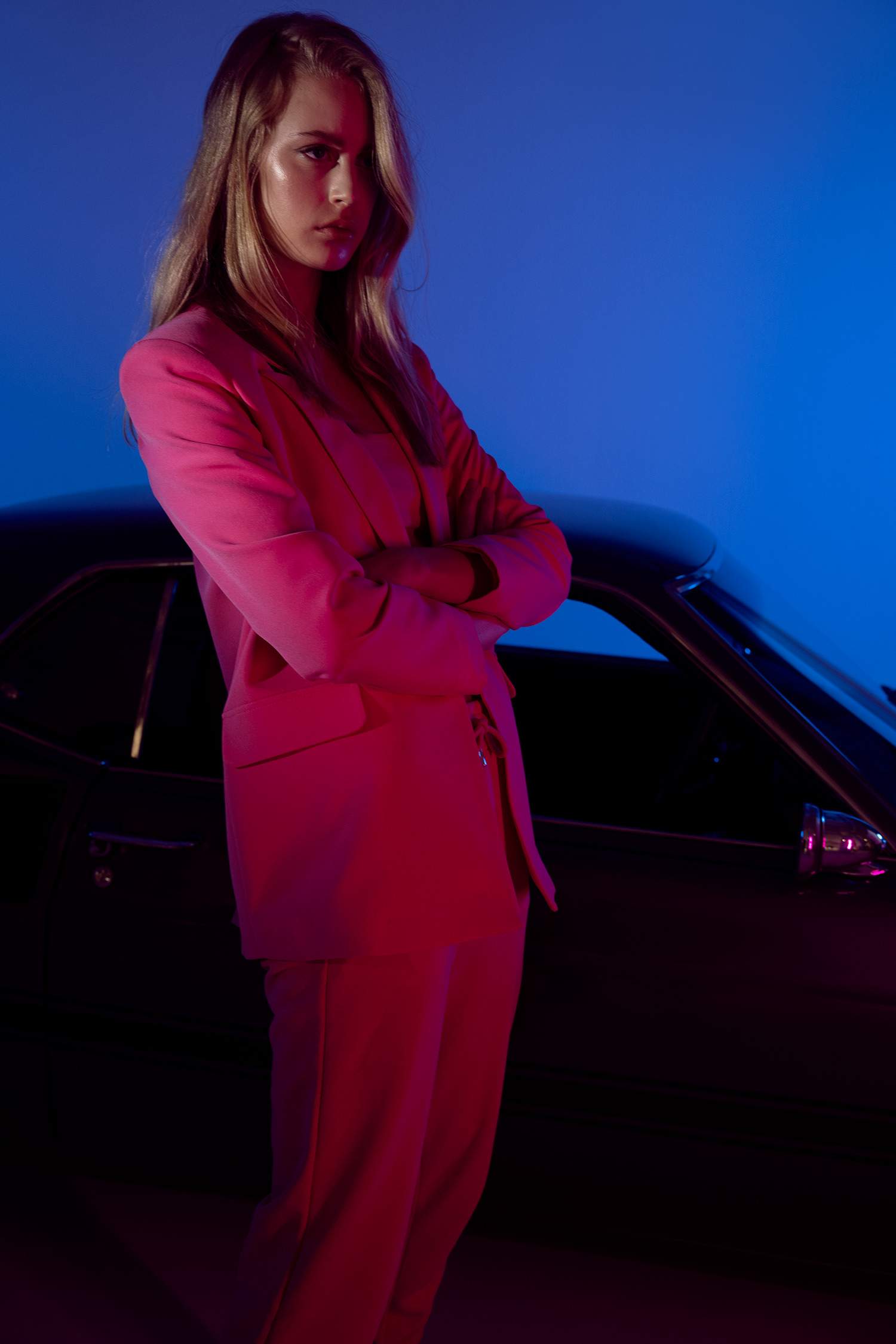 Oversize Fit Cep Kapaklı Tek Yırtmaçlı Blazer Ceket