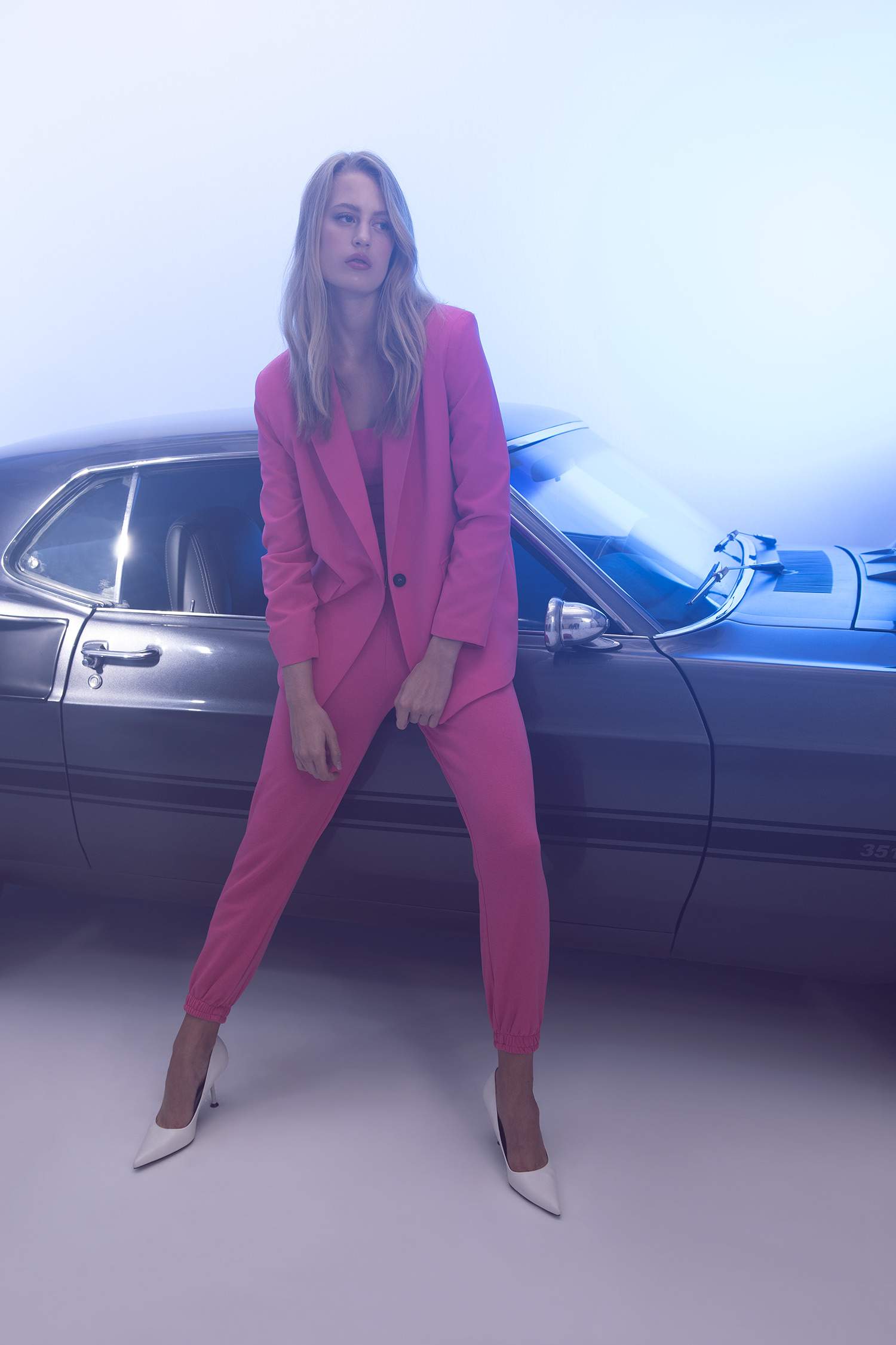 Oversize Fit Cep Kapaklı Tek Yırtmaçlı Blazer Ceket