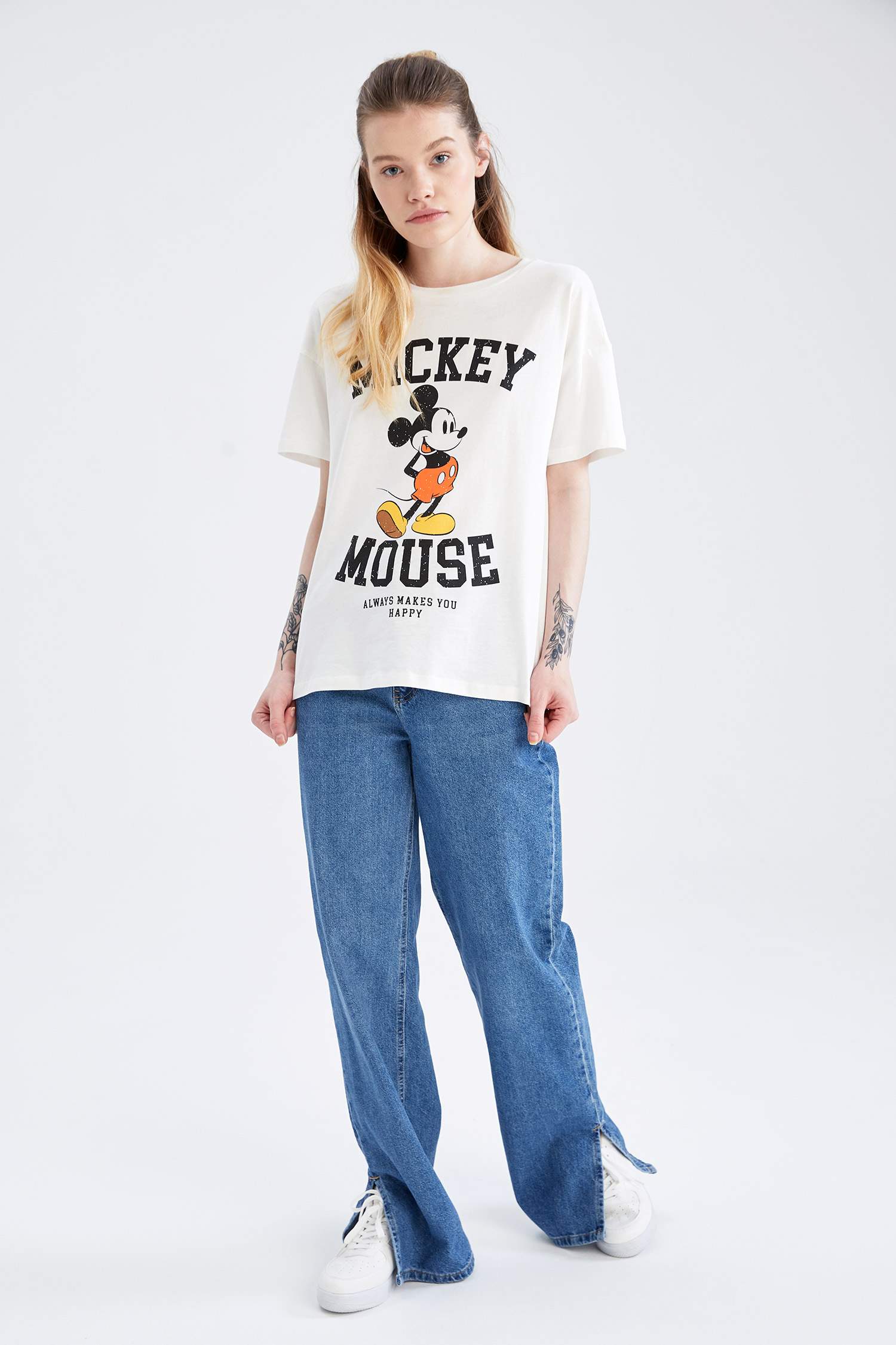 Coool Regular Fit Disney Mickey Mouse Lisanslı Kısa Kollu Tişört