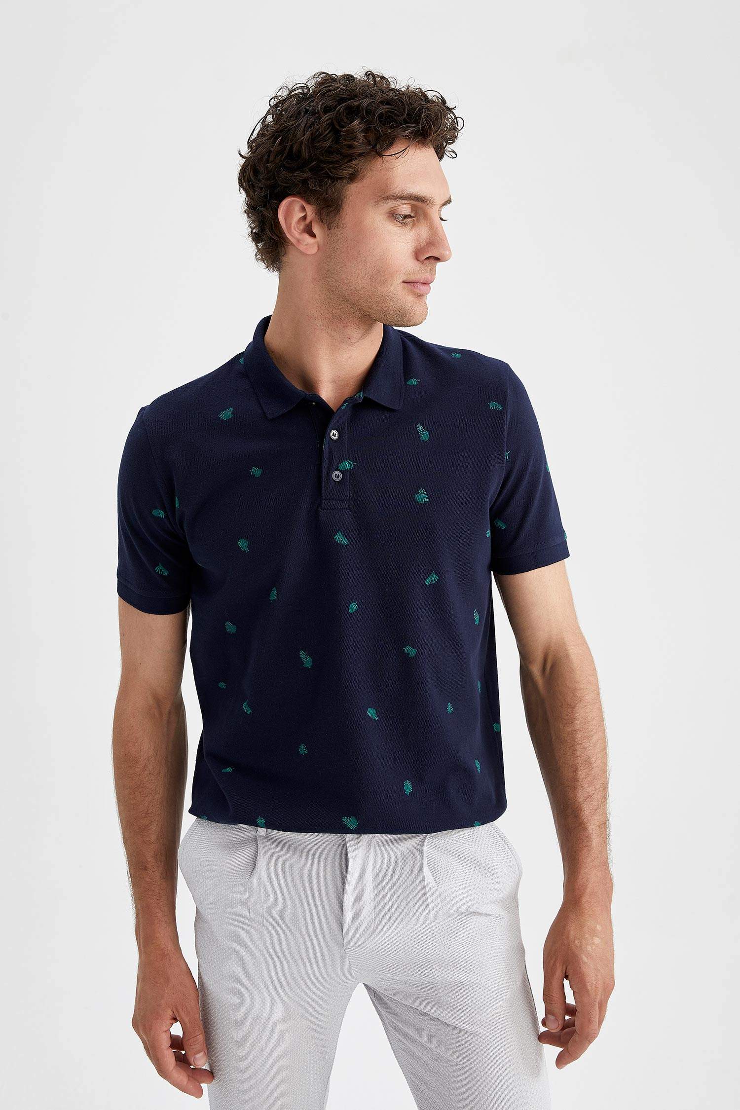 Regular Fit Polo Pamuklu Penye Tişört