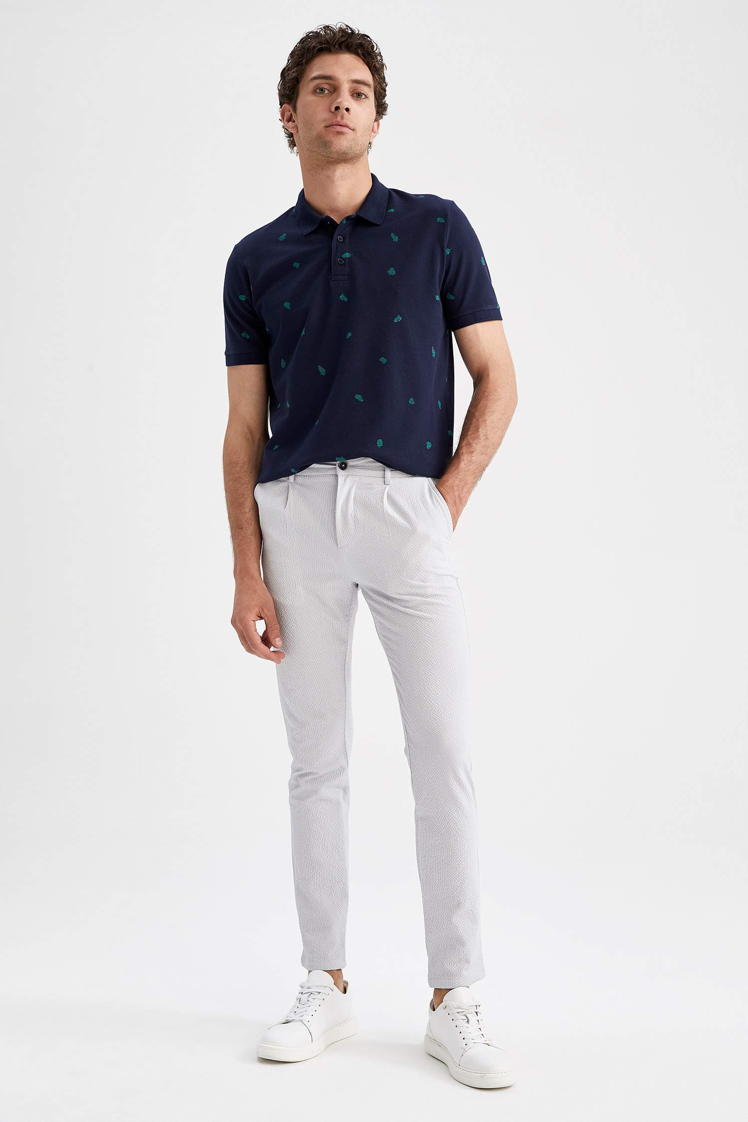 Regular Fit Polo Pamuklu Penye Tişört