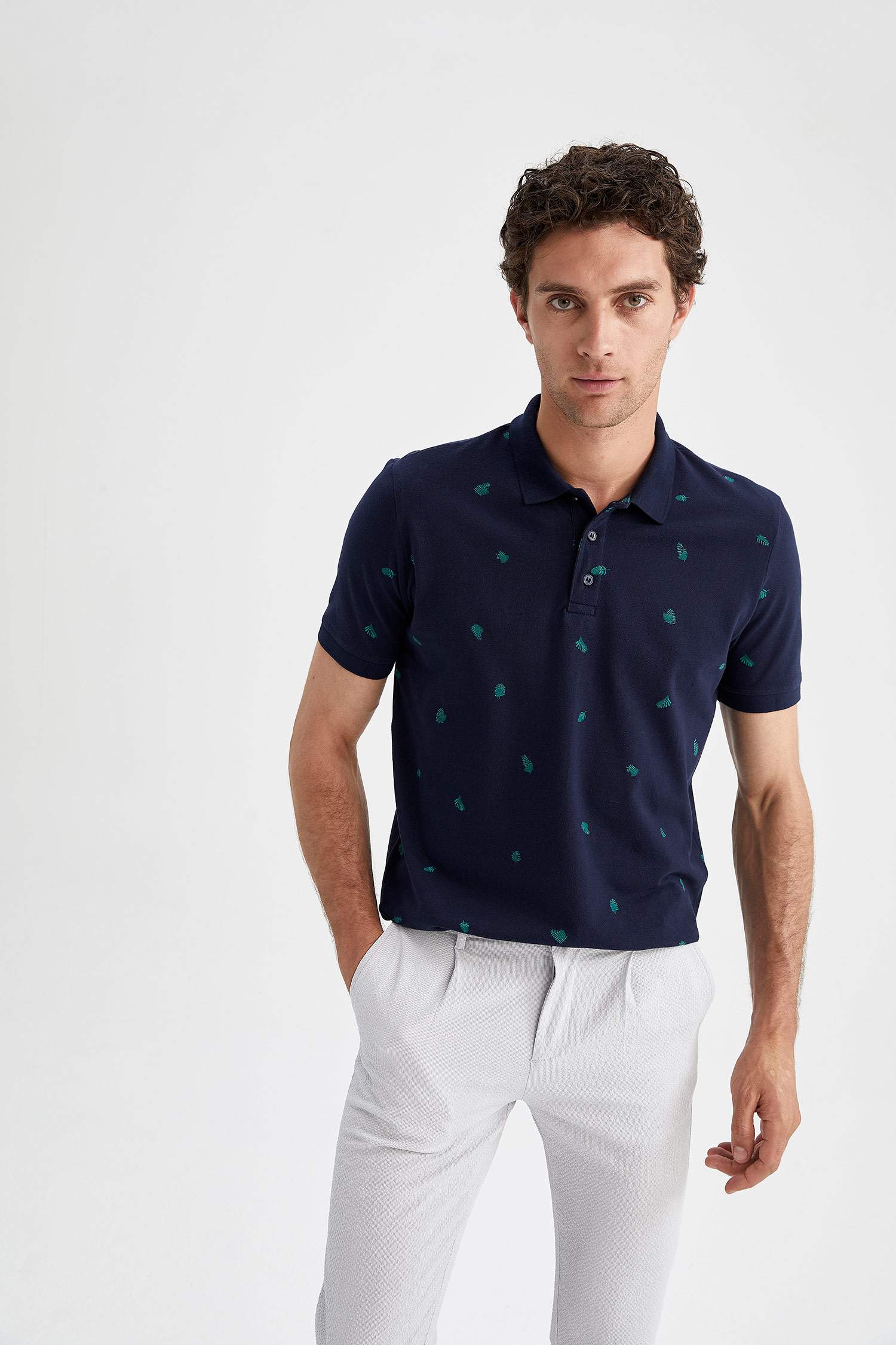 Regular Fit Polo Pamuklu Penye Tişört