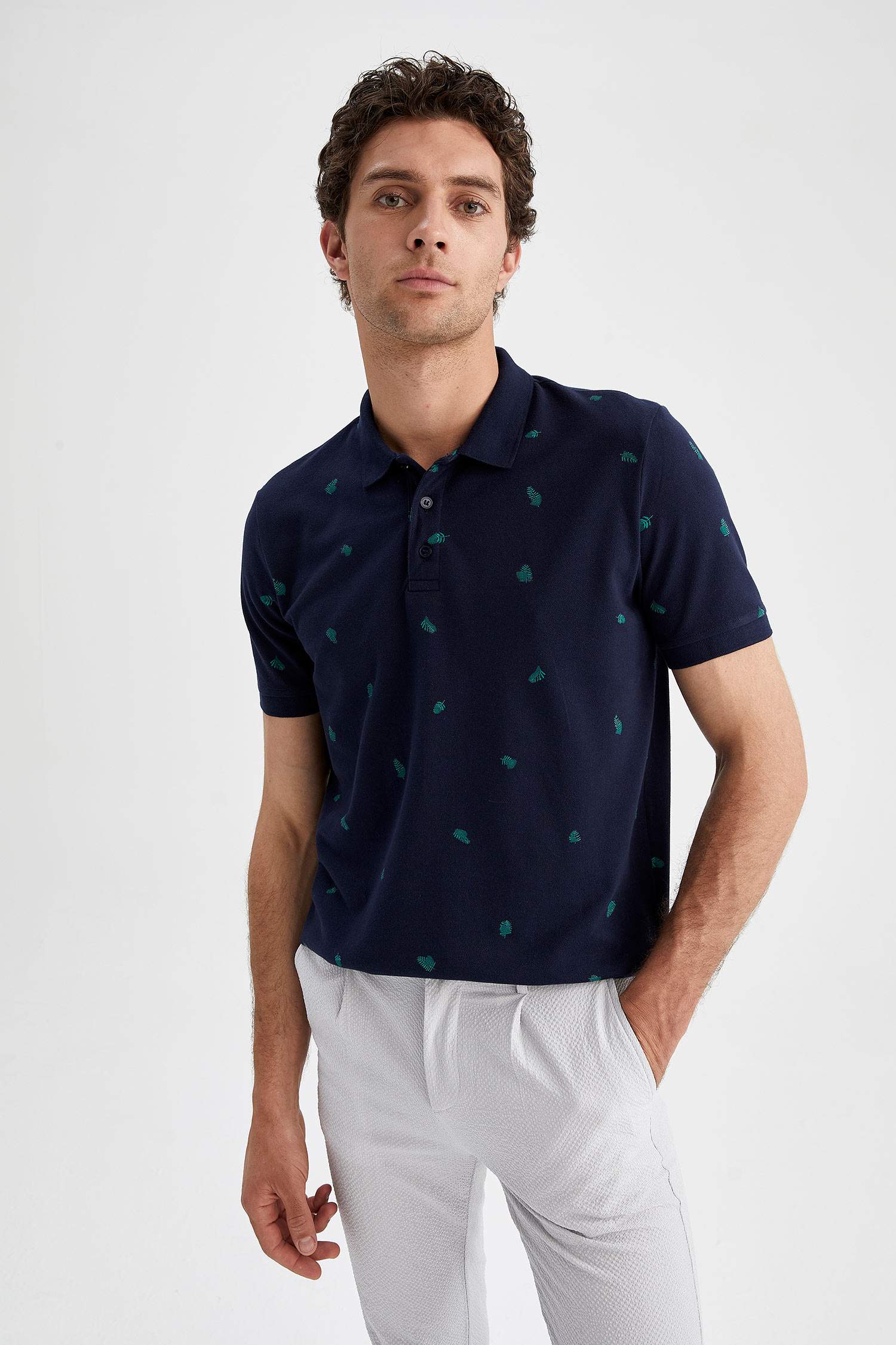 Regular Fit Polo Pamuklu Penye Tişört