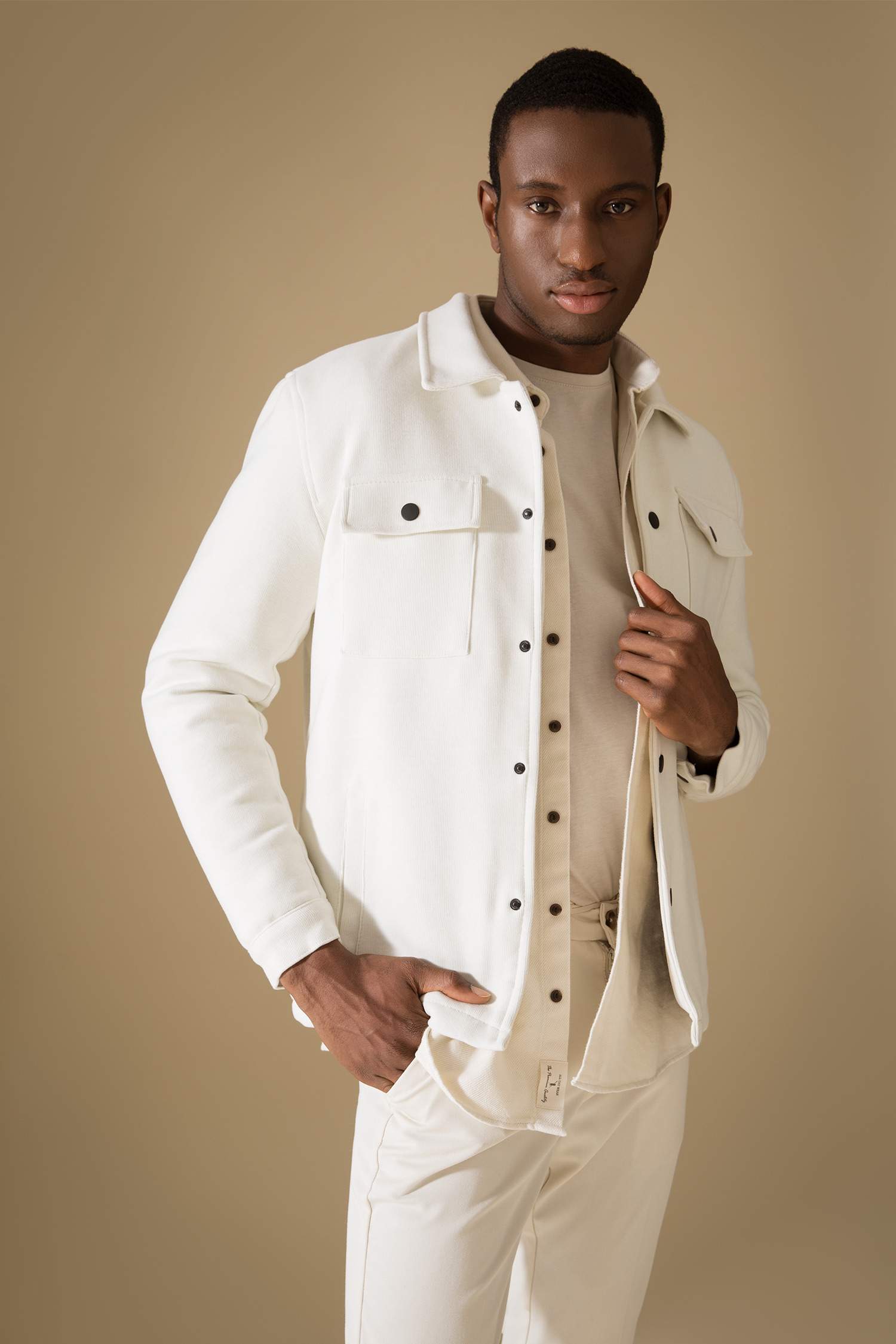 Slim Fit Polo Yaka Çift Cepli Mont