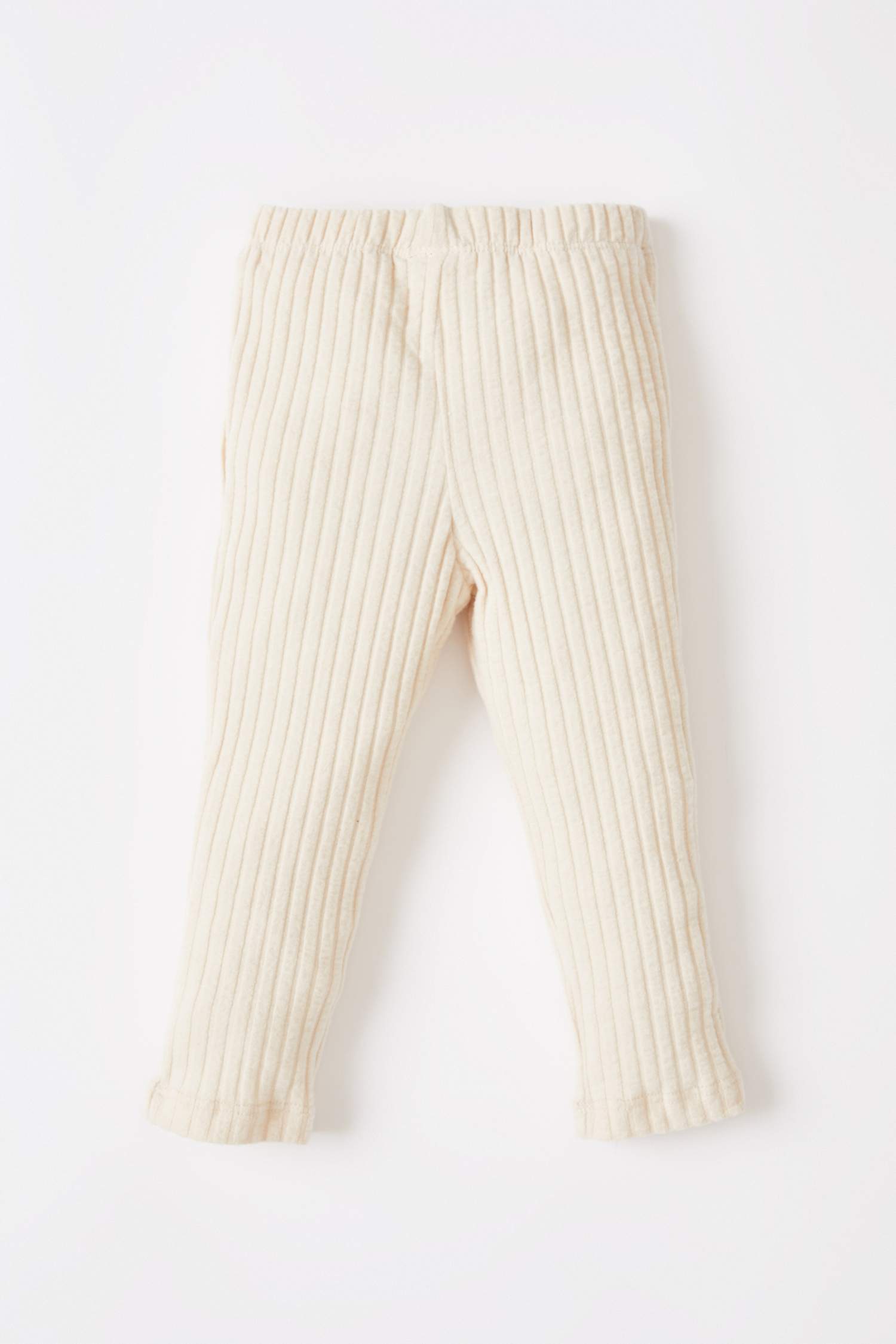 Kız Bebek Regular Fit Uzun Kollu Çiçek Nakışlı Fitilli 2'li Pijama Takım