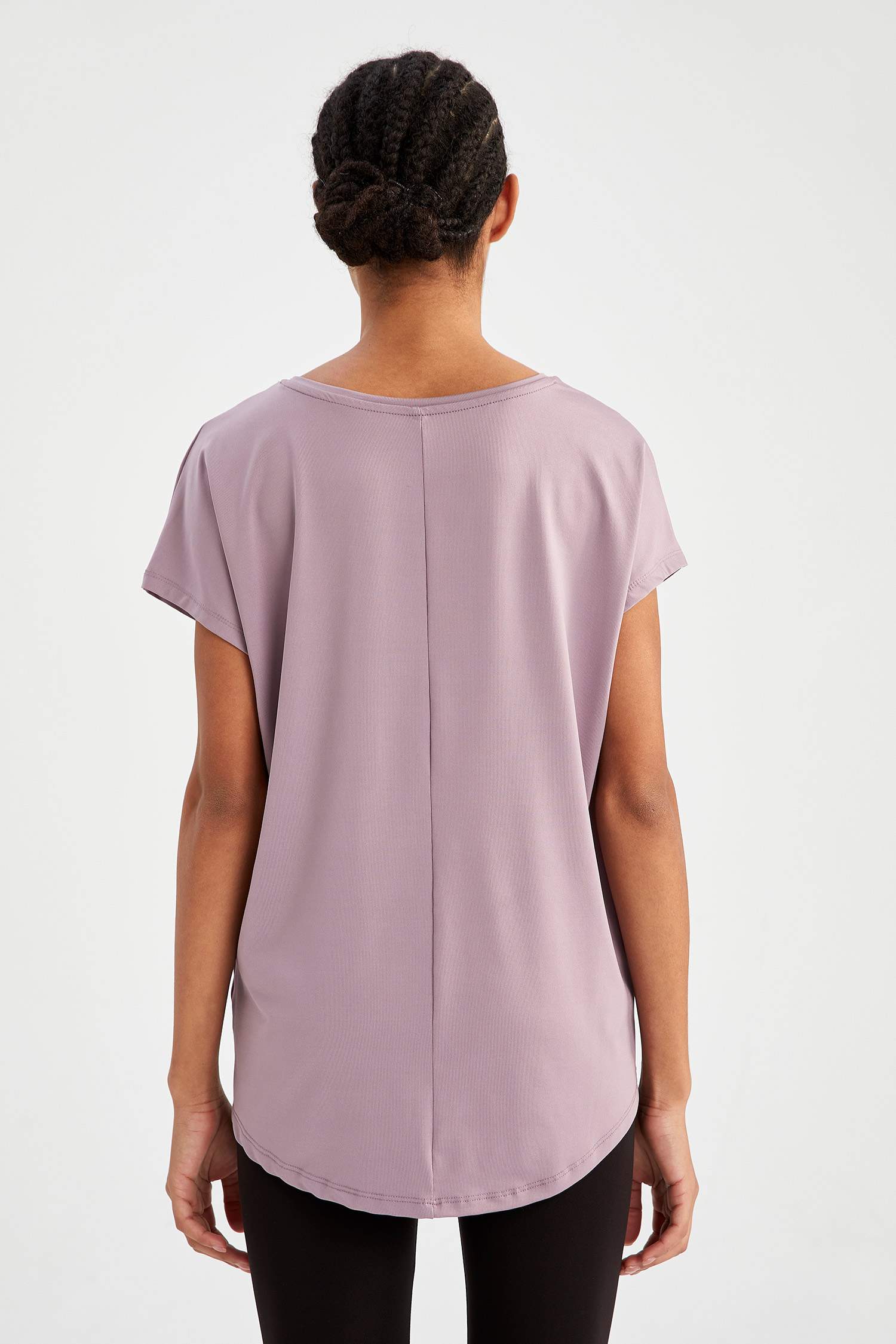 Slim Fit Bisiklet Yaka Basic Spor Tişört