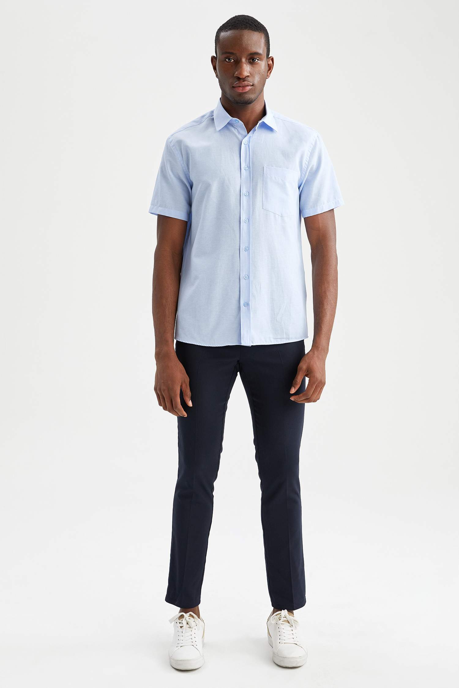 Regular Fit Polo Yaka Kısa Kollu Gömlek