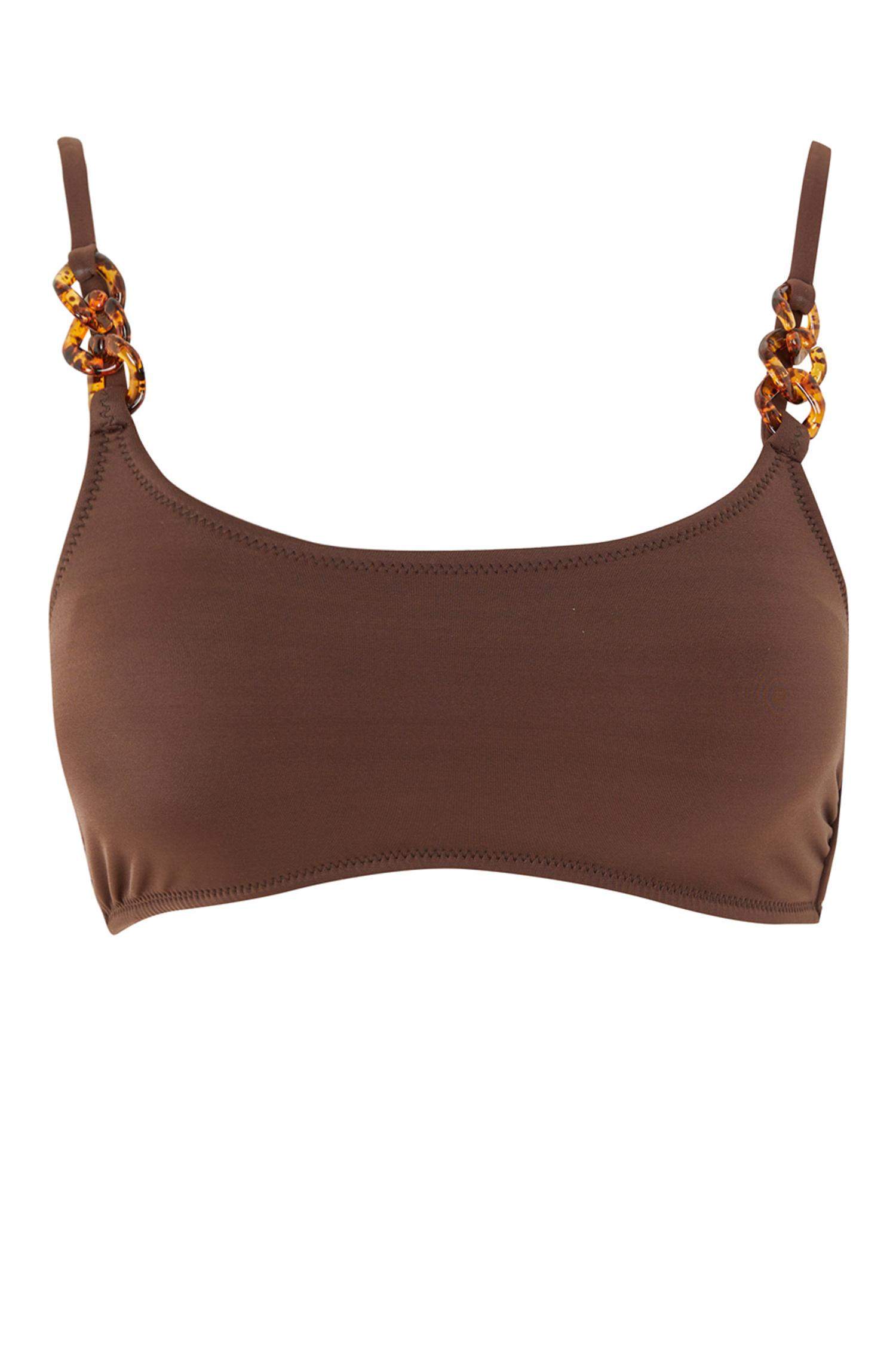 Brown Woman Regular Fit Bikini Top Defacto