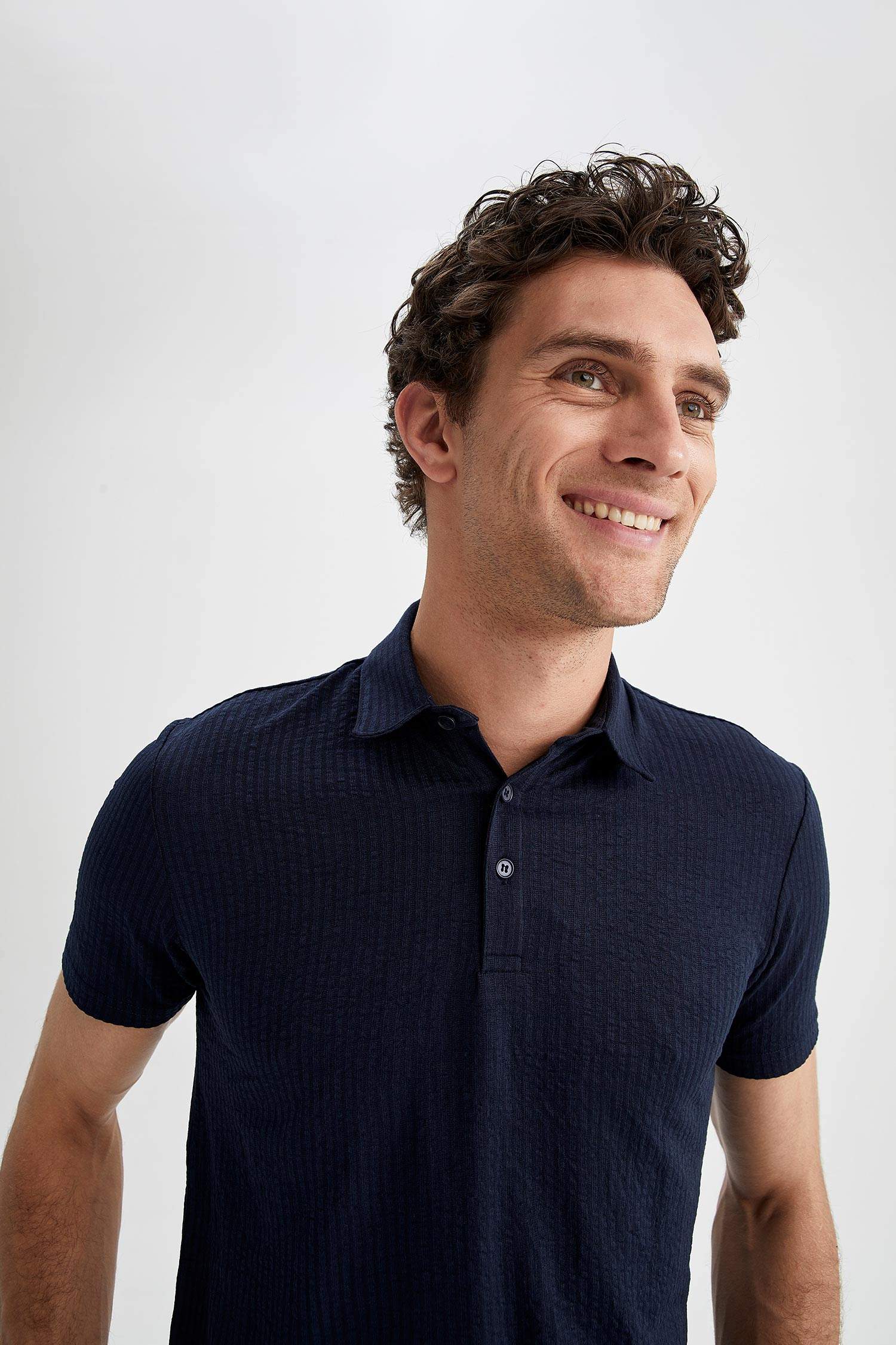 Slim Fit Polo Yaka Kısa Kollu Tişört