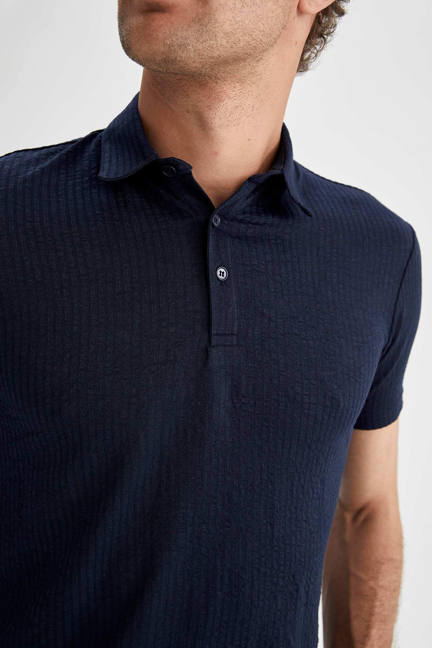 Slim Fit Polo Yaka Kısa Kollu Tişört