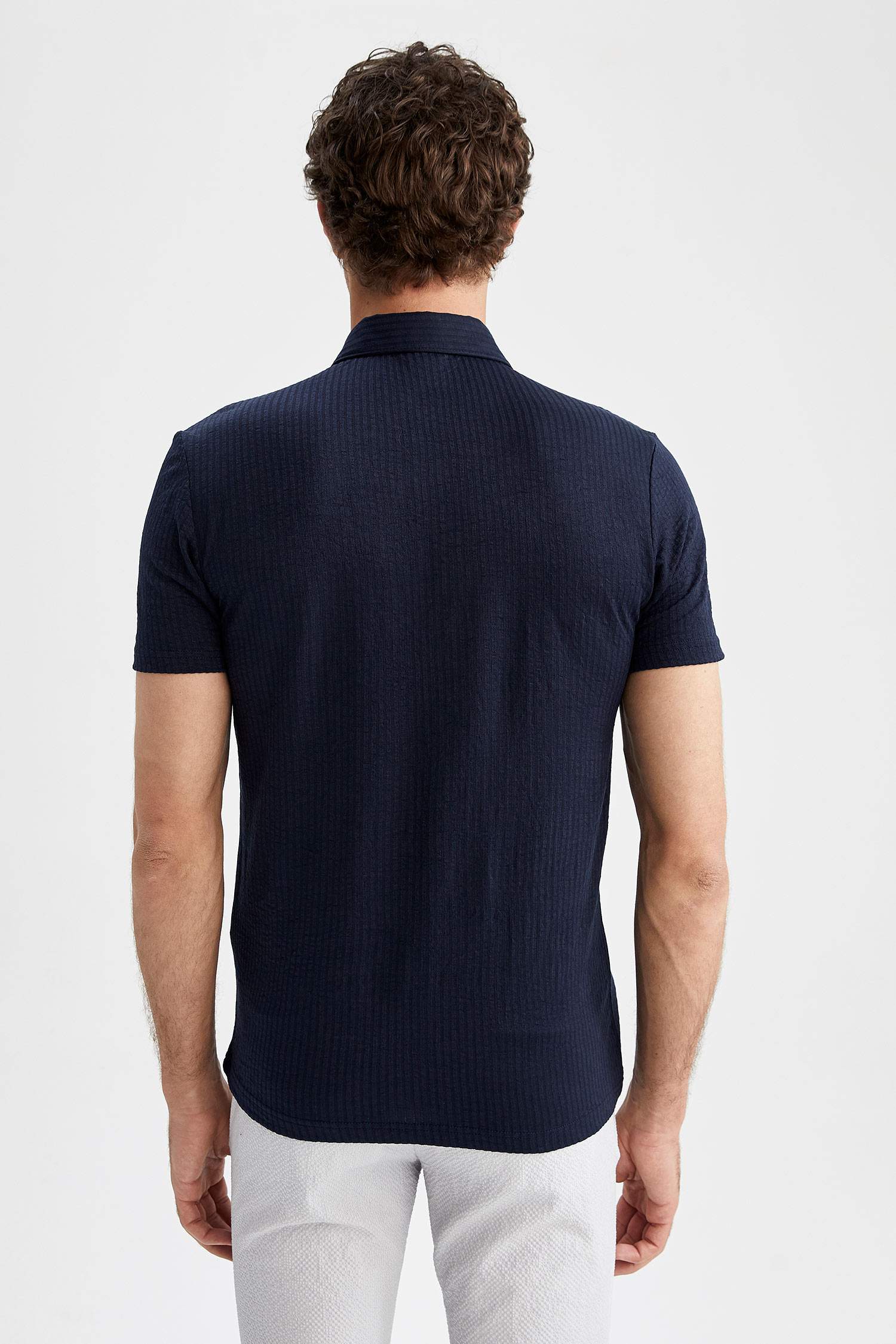 Slim Fit Polo Yaka Kısa Kollu Tişört