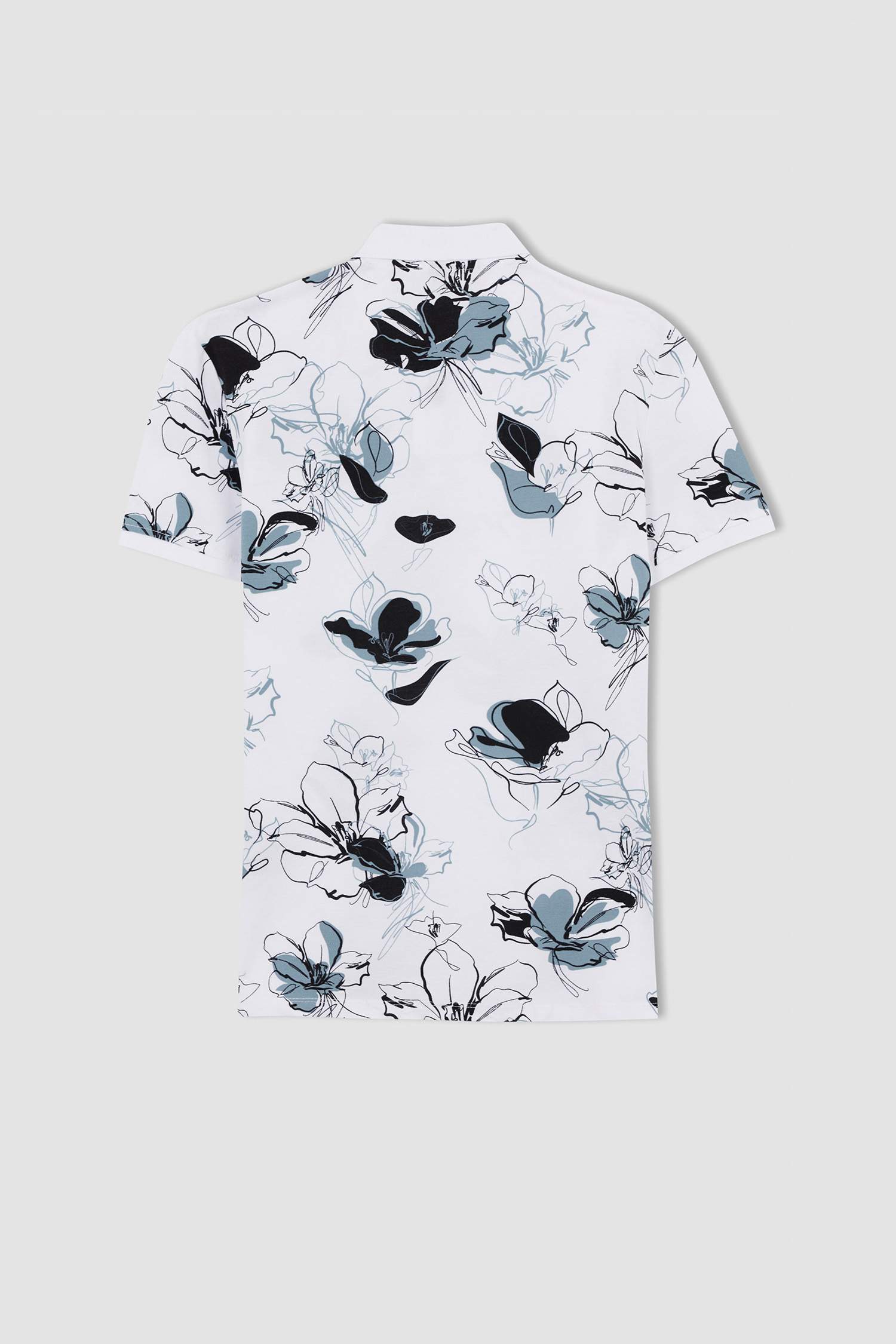 Slim Fit Polo Yaka Pamuklu Penye Tişört