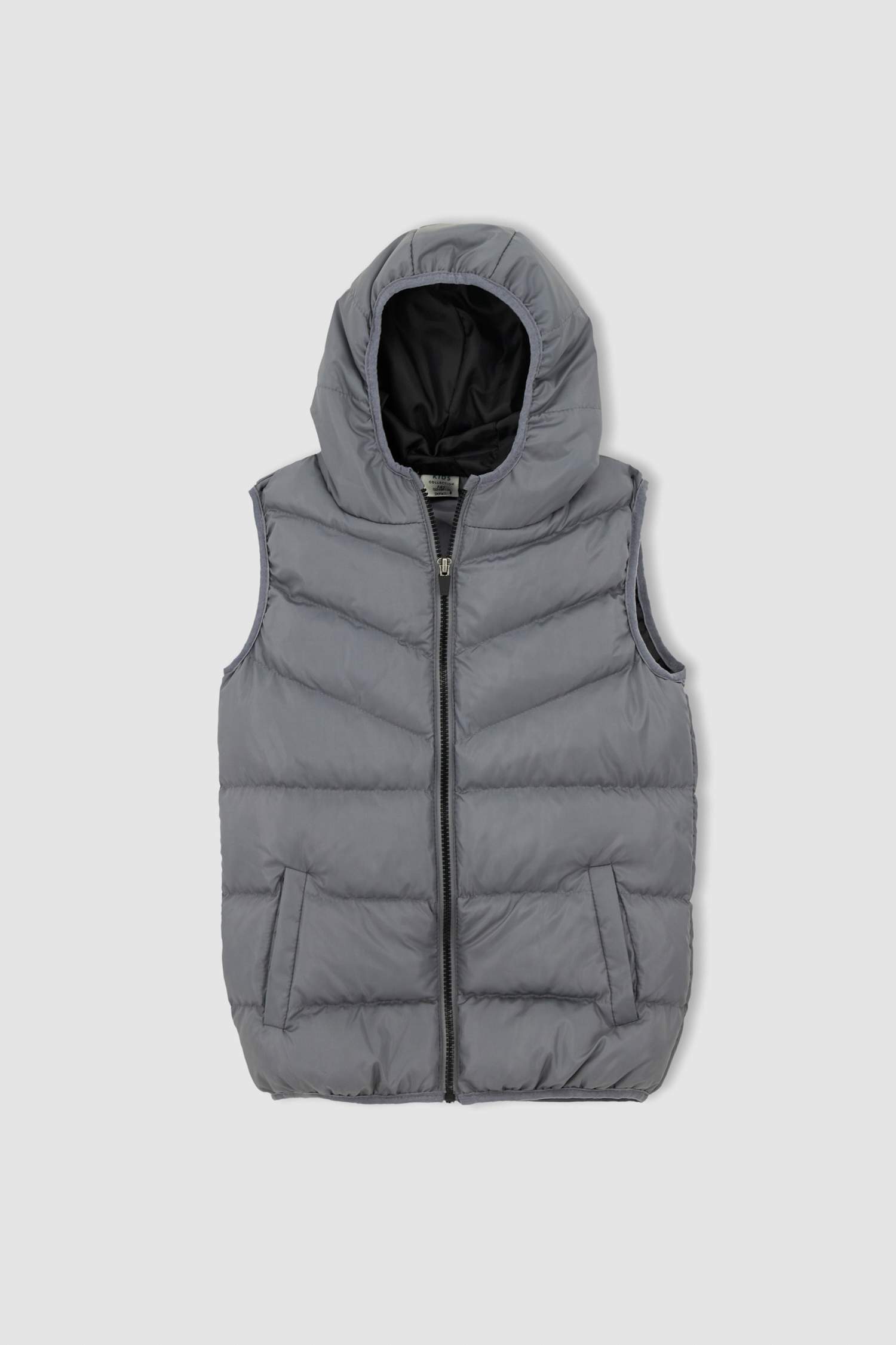 Erkek Çocuk Regular Fit Kapüşonlu Yelek