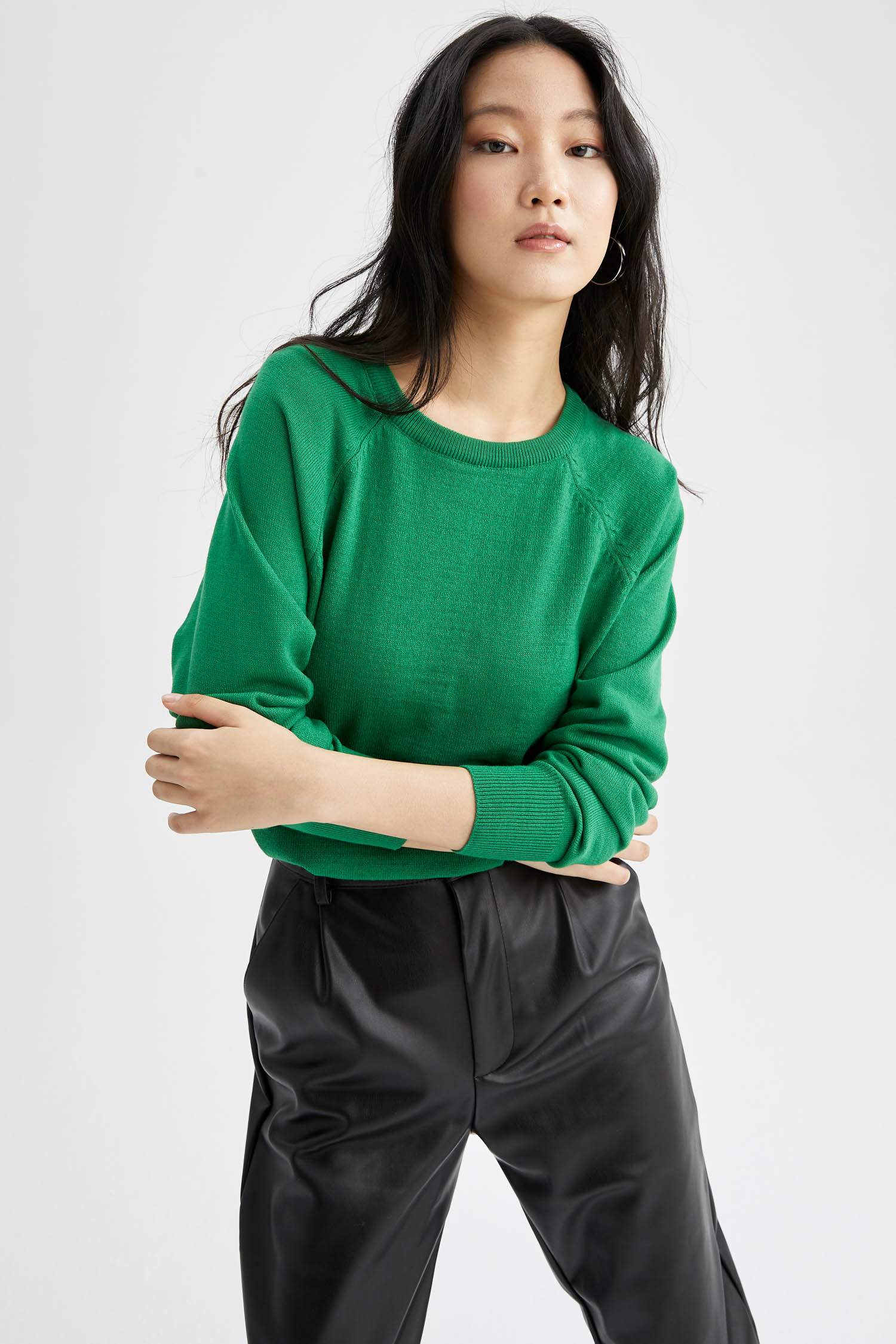Regular Fit Bisiklet Yaka Kazak