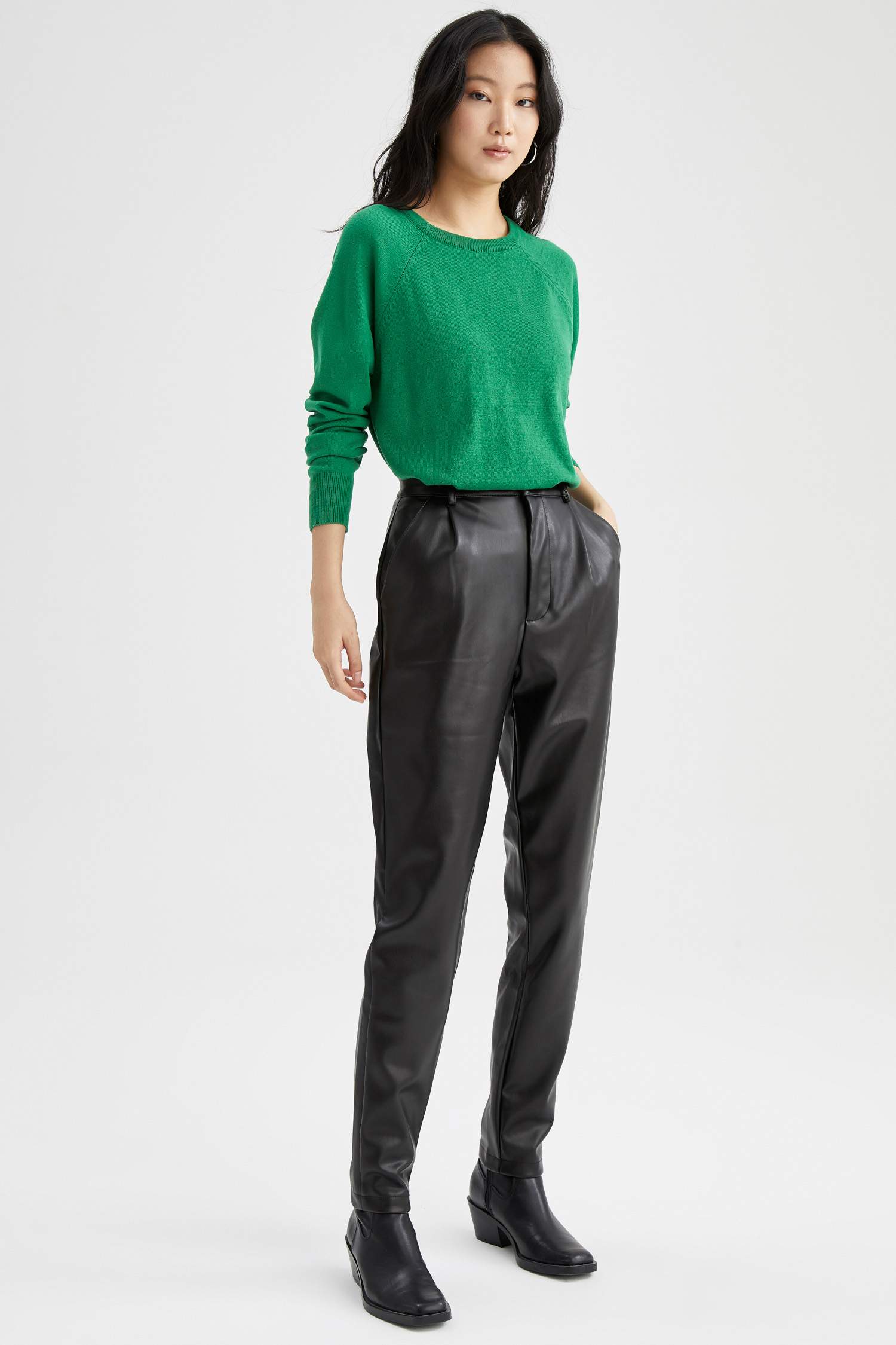 Regular Fit Bisiklet Yaka Kazak