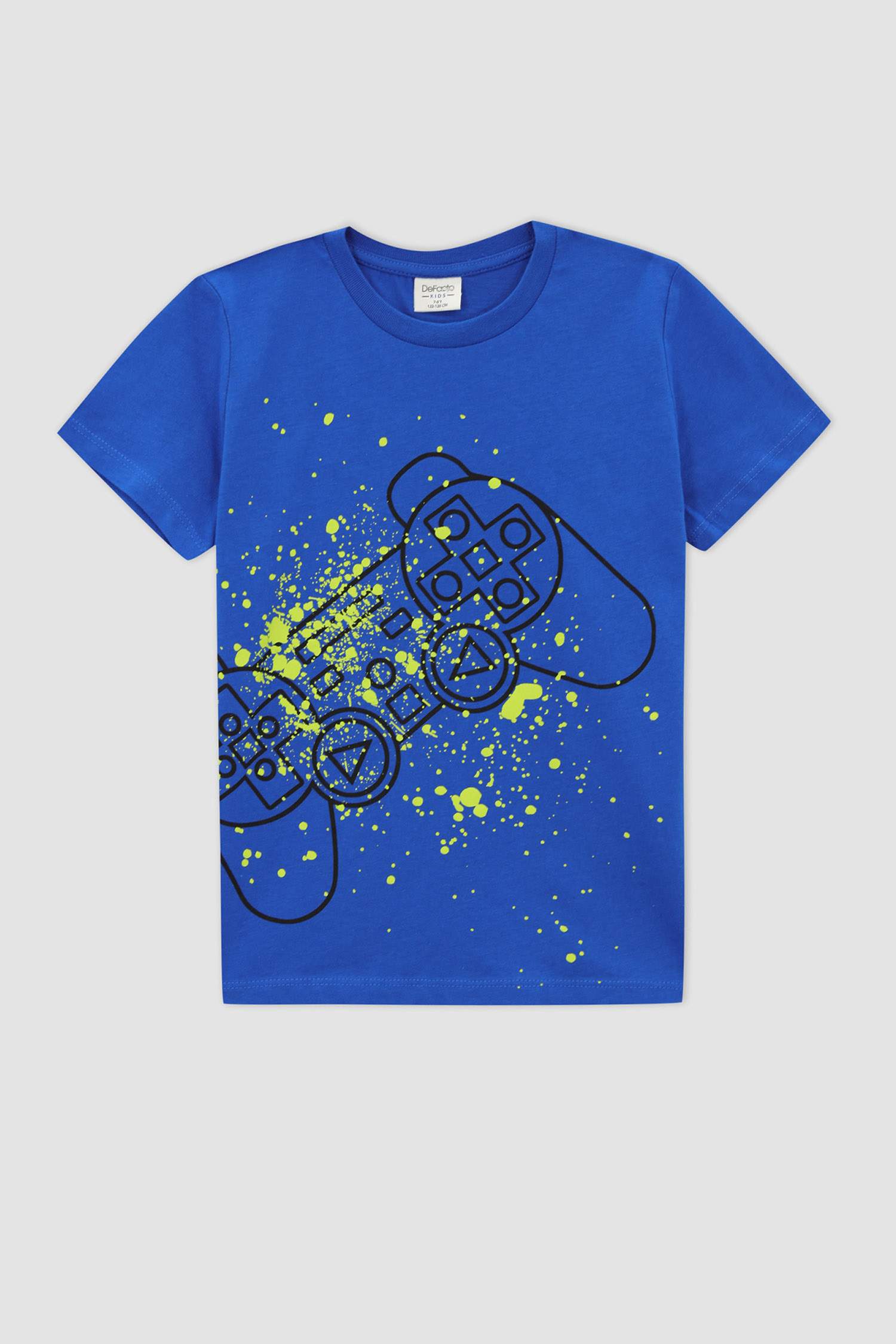 Erkek Çocuk Desenli Kısa Kollu Pamuklu Pijama Takım