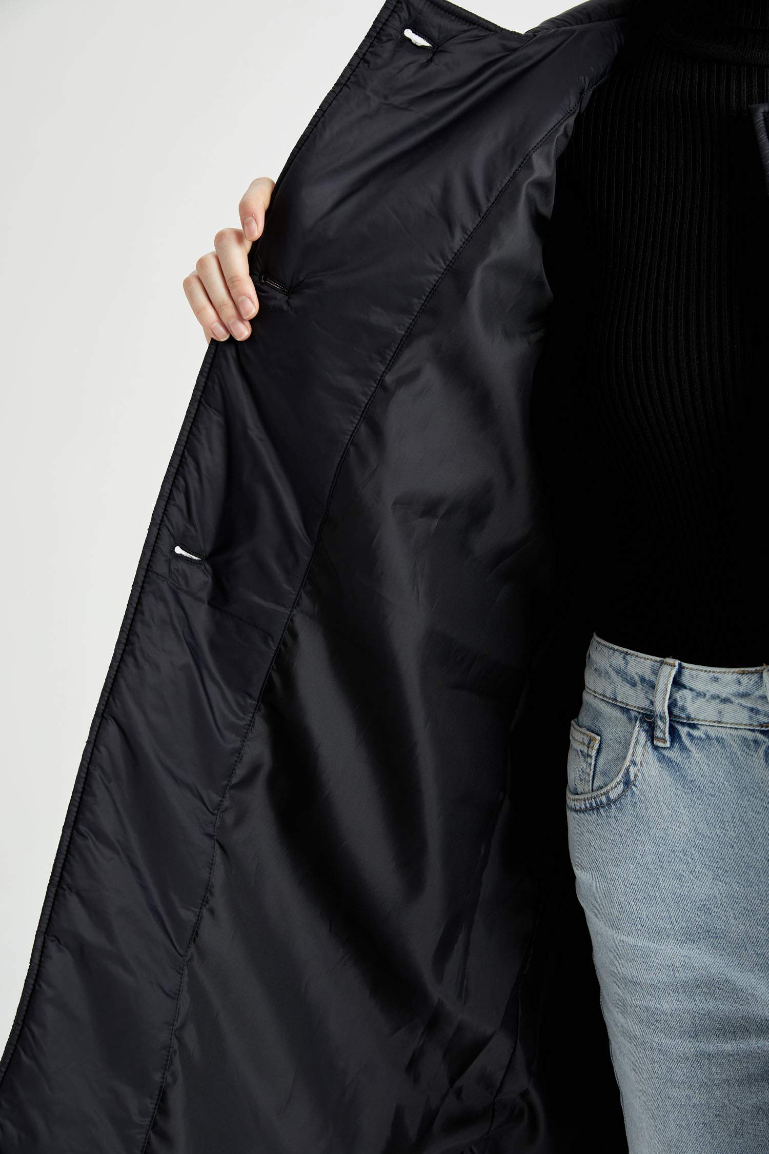 Defacto Regular Fit Kapitoneli Kuşaklı Parka. 5 Defacto Regular Fit Kapitoneli Kuşaklı Parka. 5