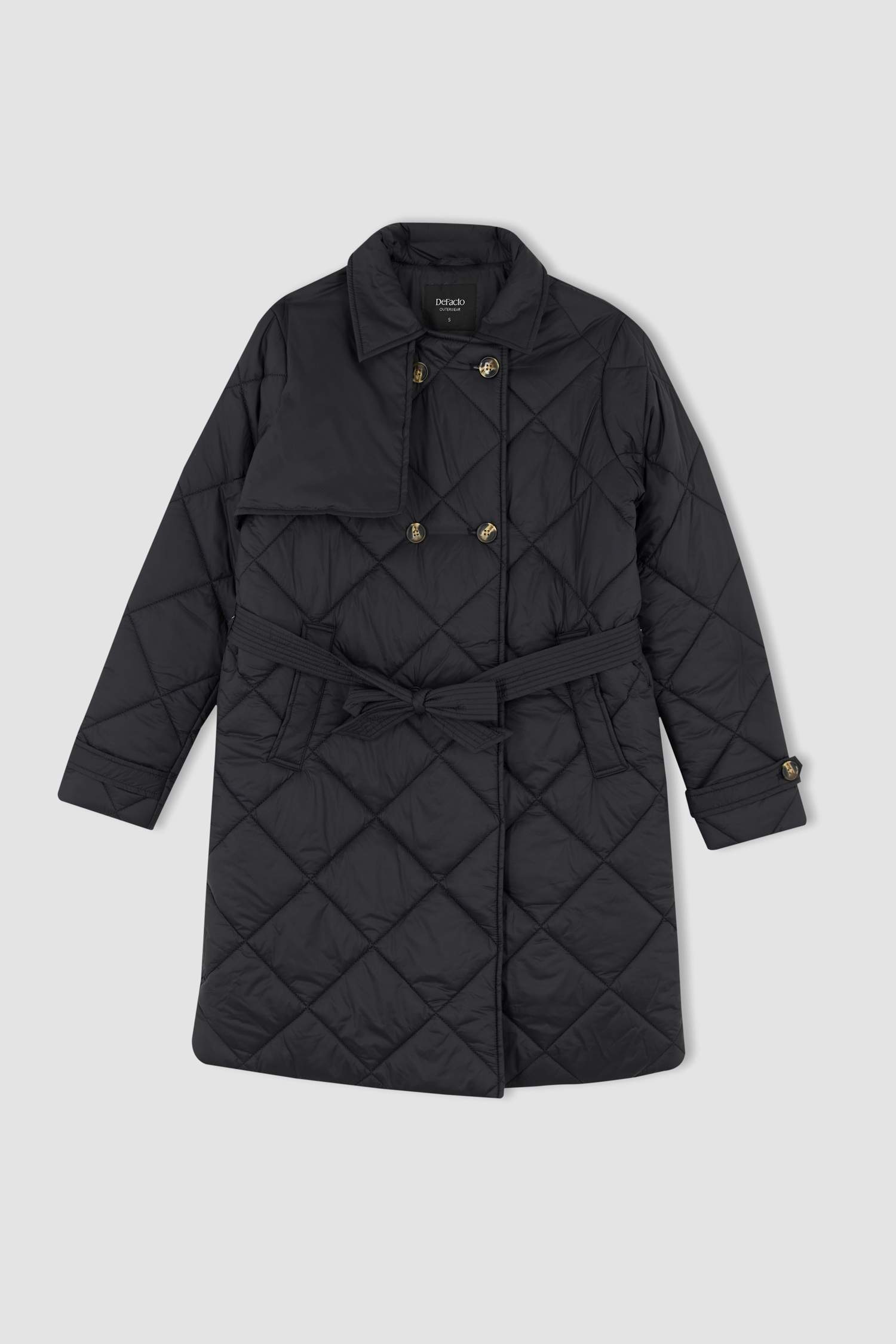 Defacto Regular Fit Kapitoneli Kuşaklı Parka. 7 Defacto Regular Fit Kapitoneli Kuşaklı Parka. 7