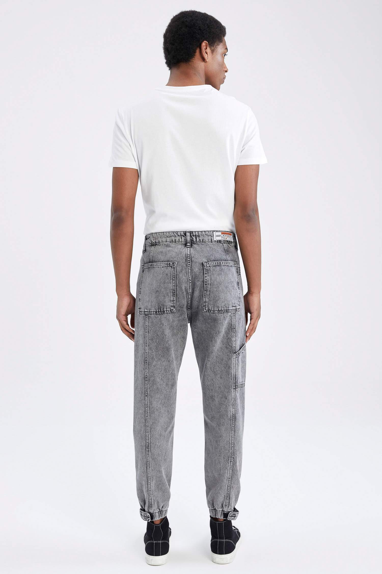 Normal Bel Boru Paça Jogger Jean Pantolon