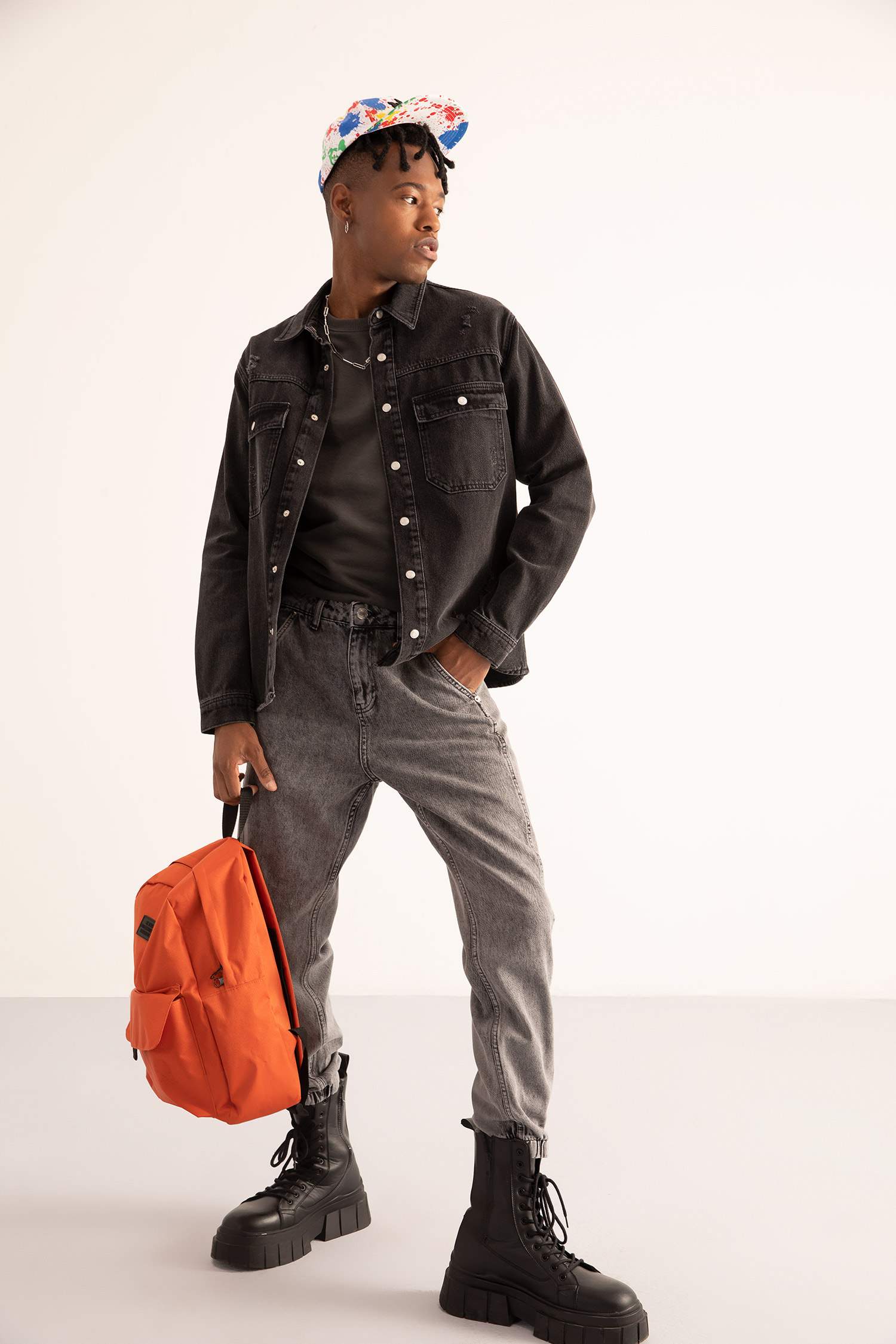 Normal Bel Boru Paça Jogger Jean Pantolon