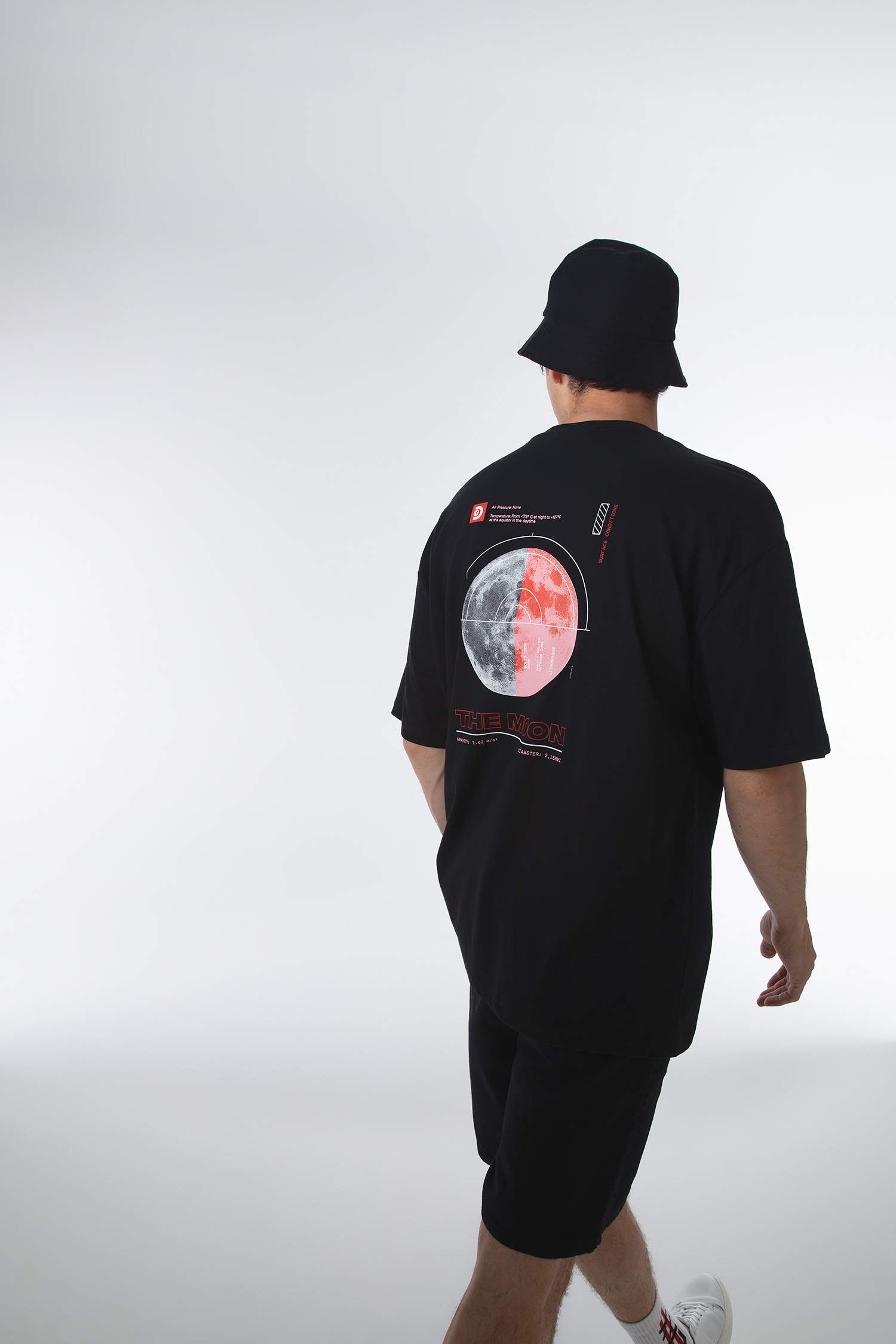 Discovery Lisanslı Oversize Fit Bisiklet Yaka Pamuklu Penye Tişört