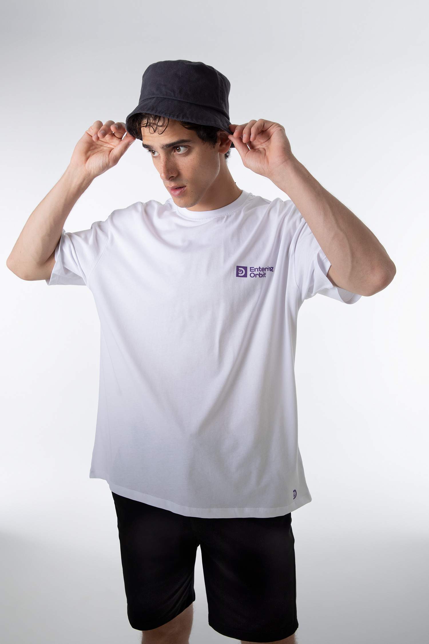 Discovery Lisanslı Oversize Fit Bisiklet Yaka Pamuklu Penye Tişört