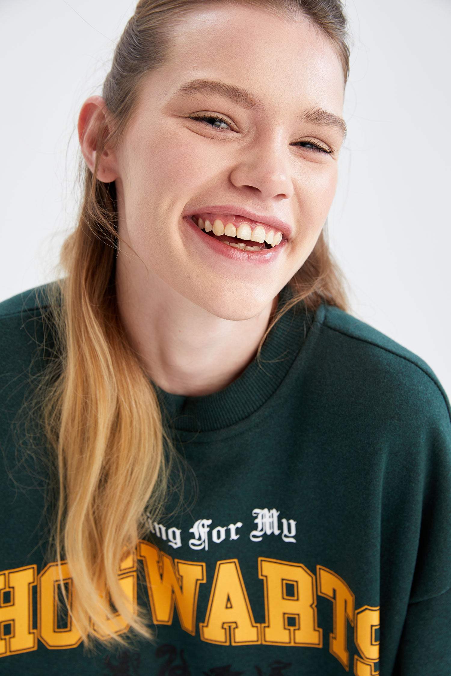 Coool Harry Potter Lisanslı Bisiklet Yaka Oversize Fit Uzun Kollu Sweatshirt