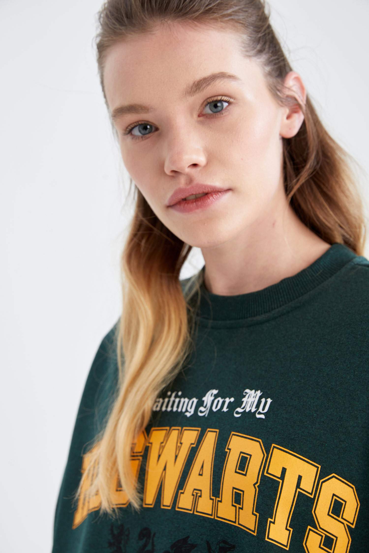 Coool Harry Potter Lisanslı Bisiklet Yaka Oversize Fit Uzun Kollu Sweatshirt