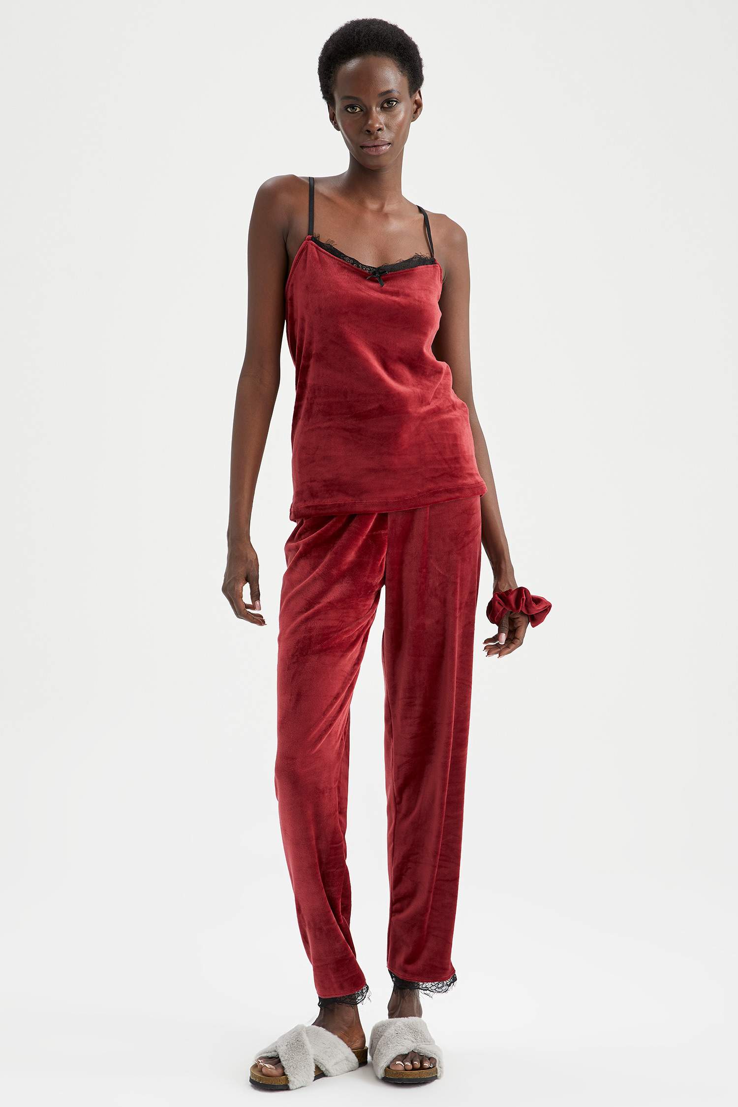Fall In Love Regular Fit V Yaka 2'li Dokuma Set