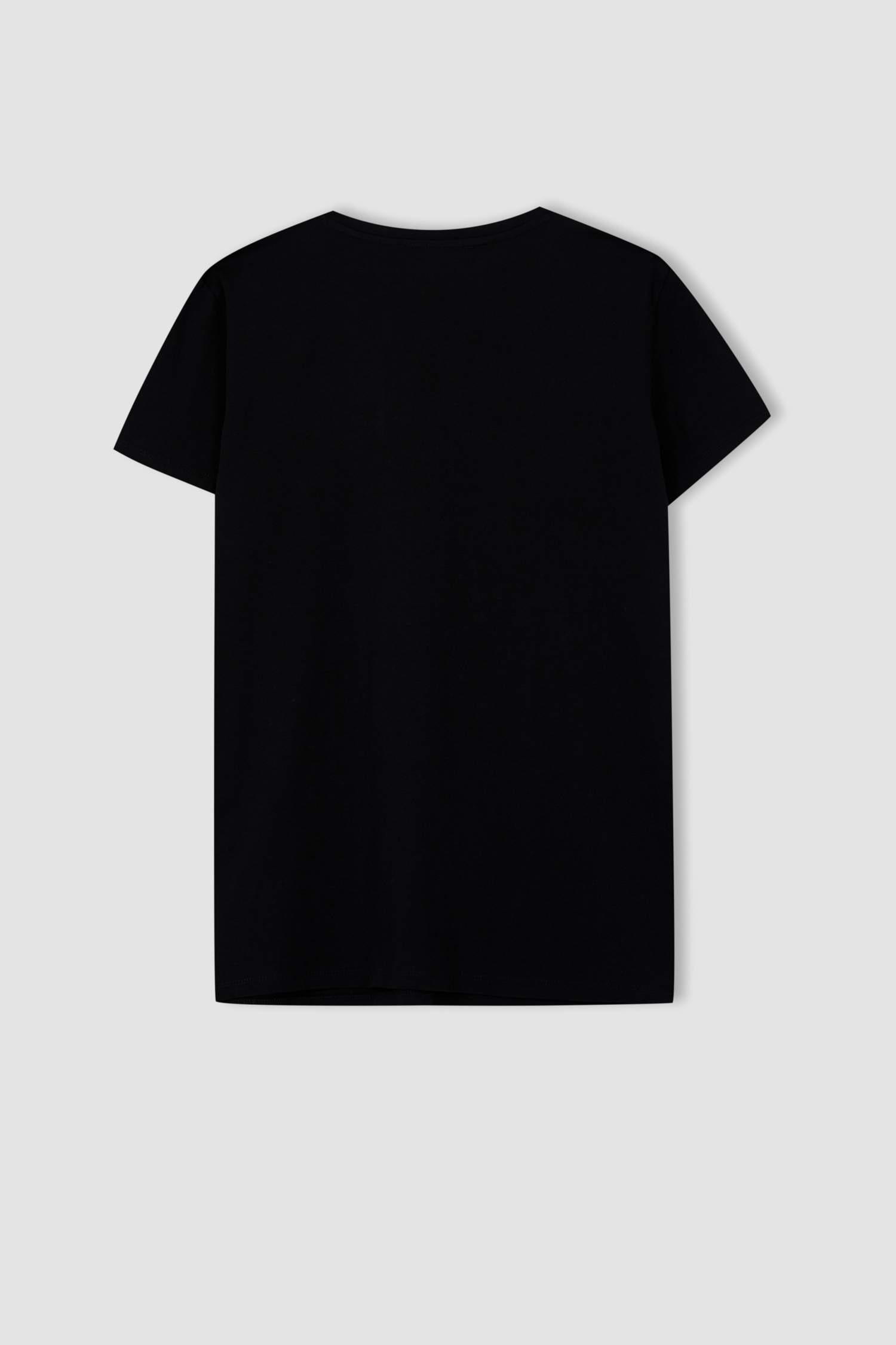 Regular Fit Slogan Baskılı Pamuklu Bisiklet Yaka Hamile Tişört