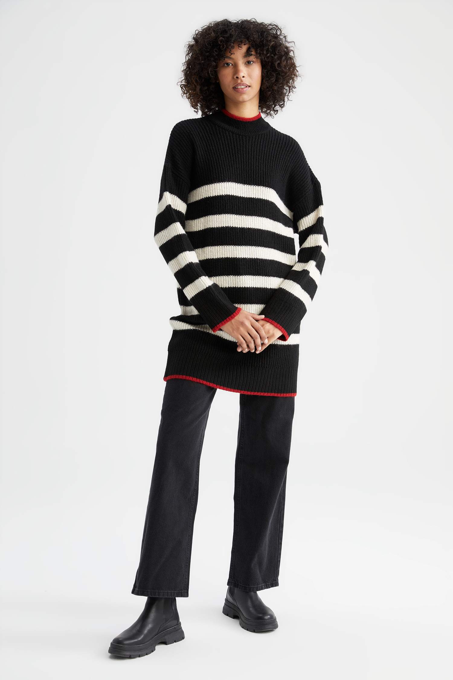 Defacto Regular Fit Balıkçı Yaka Tunik. 2 Defacto Regular Fit Balıkçı Yaka Tunik. 2