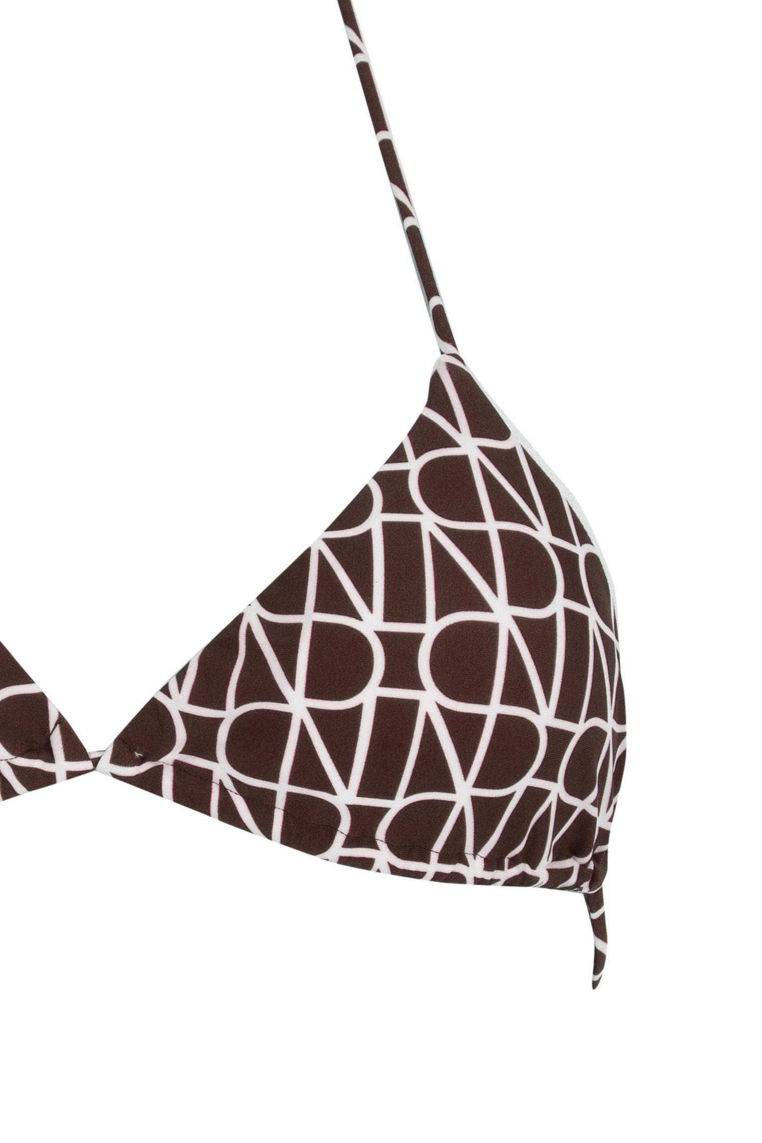 Brown WOMAN Nefes İstanbul X DeFacto Printed Bikini Top 2807418 DeFacto