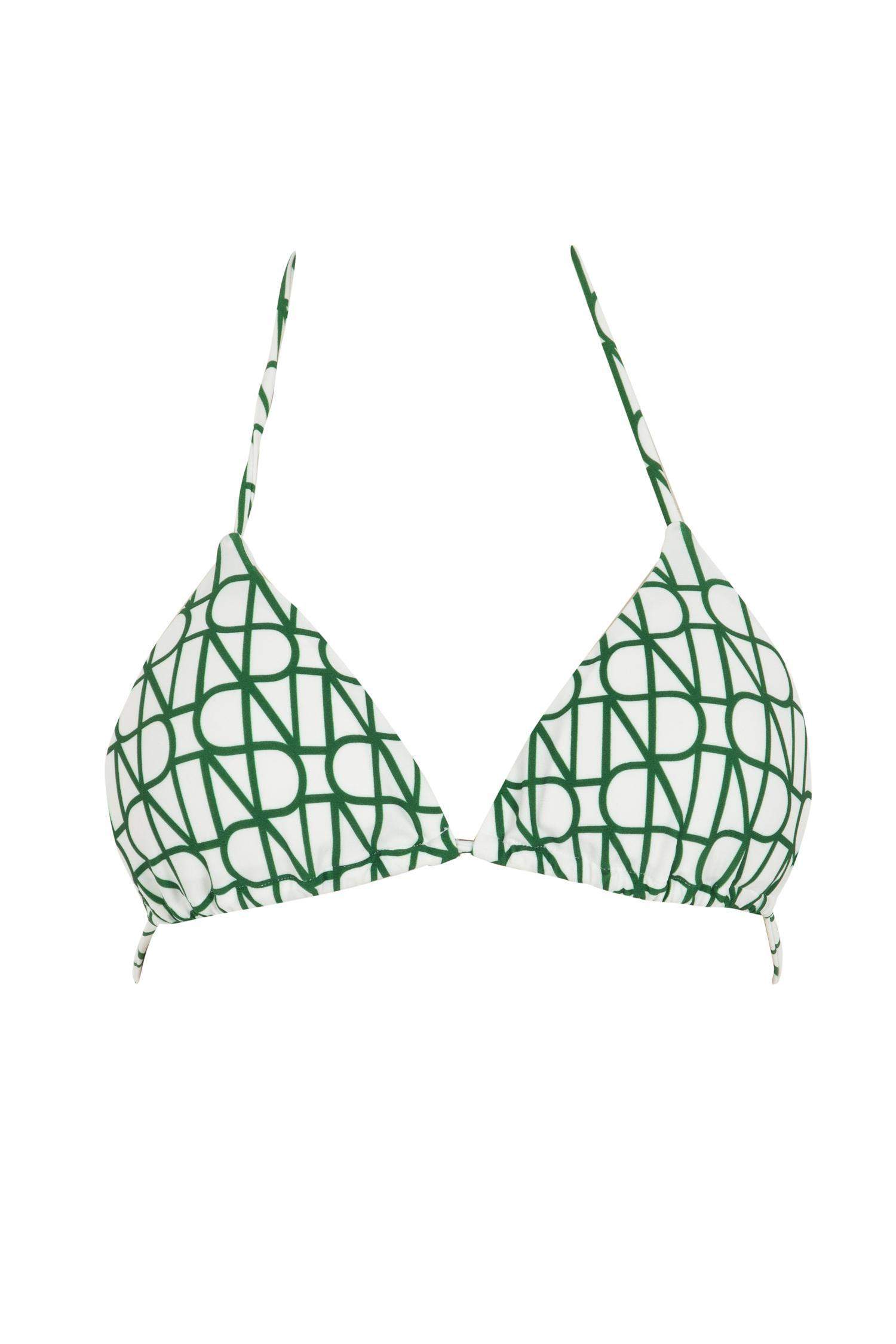 Green Woman Nefes Stanbul X Defacto Printed Bikini Top Defacto