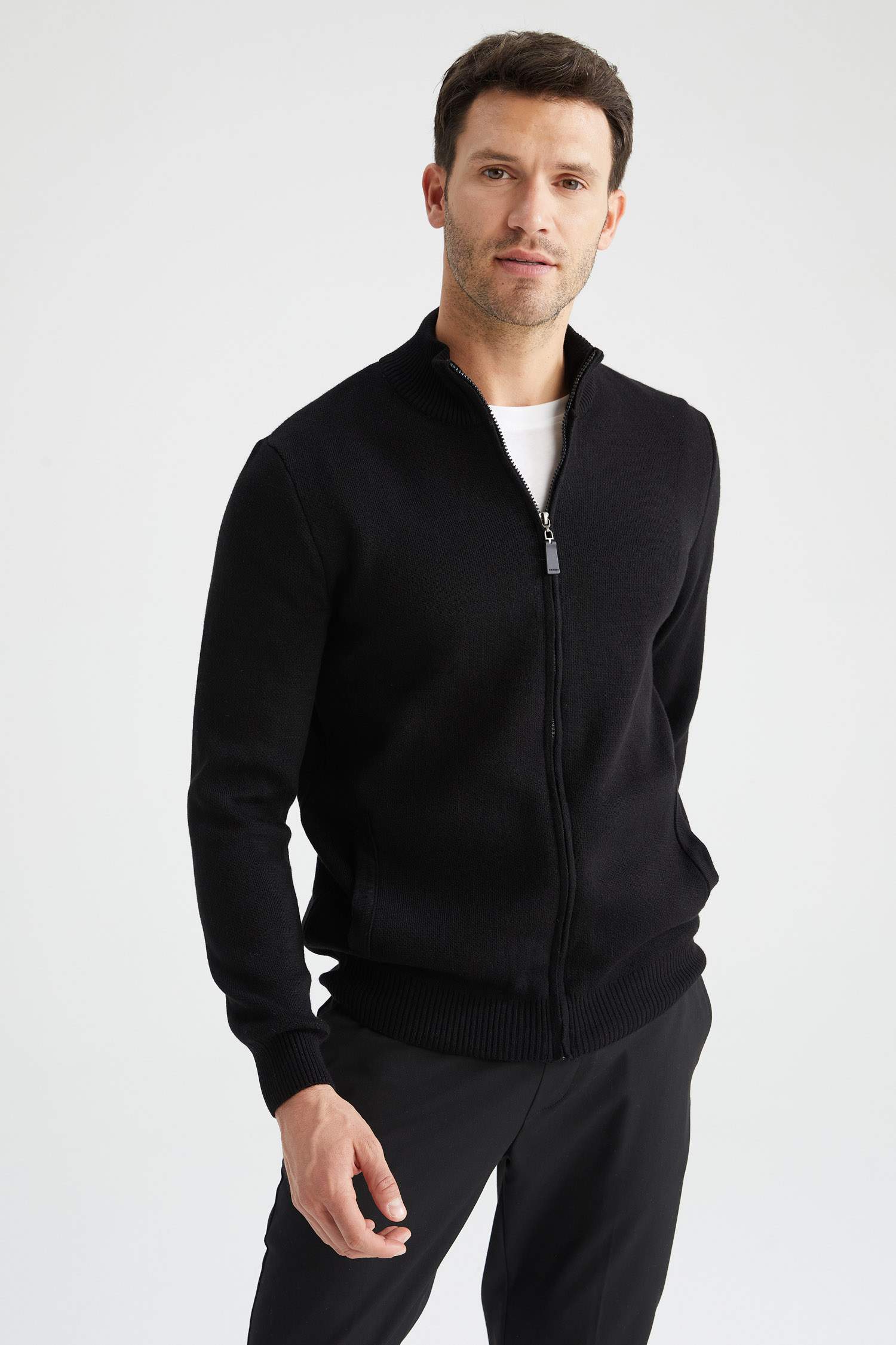 Defacto Slim Fit Dik Yaka Hırka. 3 Defacto Slim Fit Dik Yaka Hırka. 3