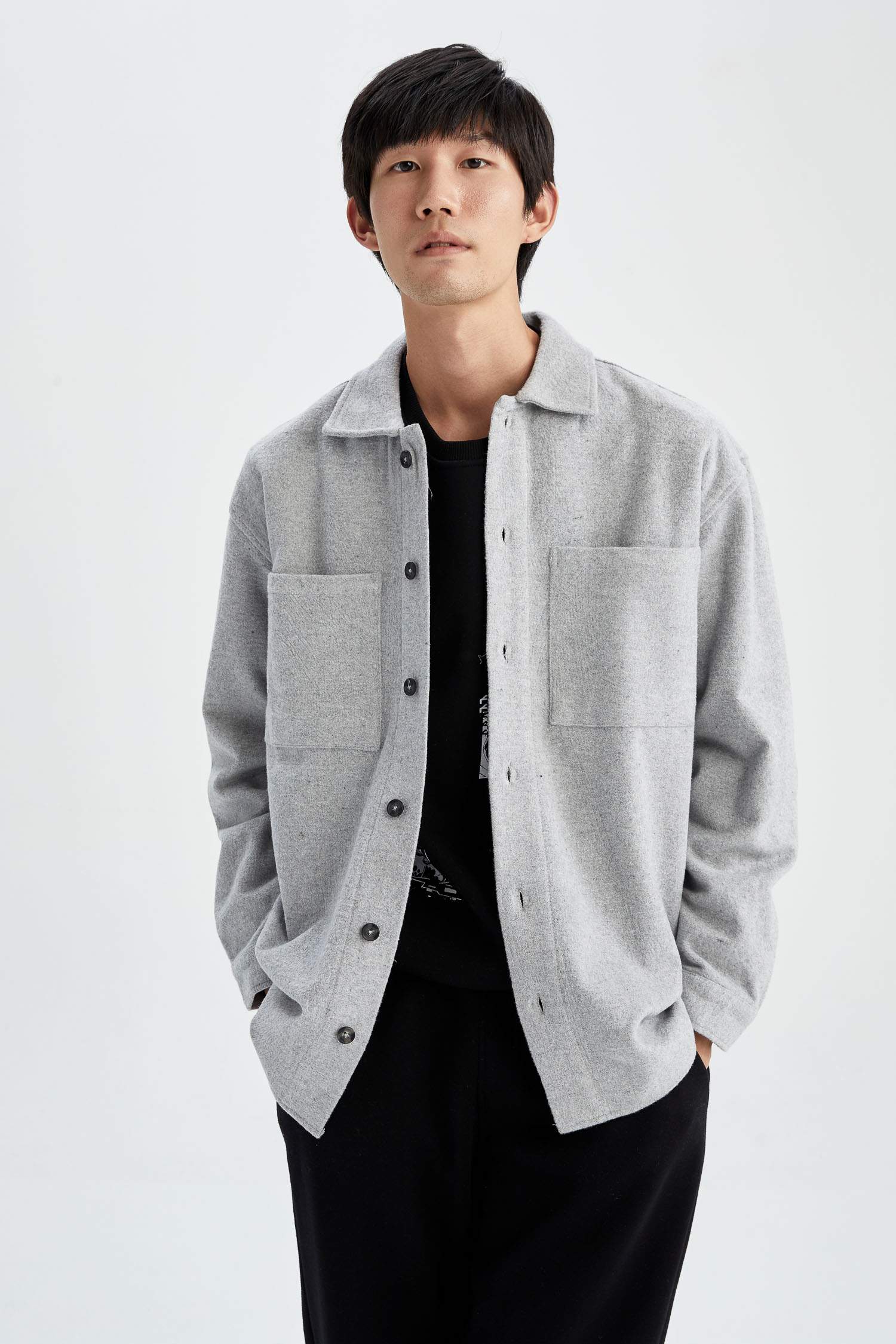 Defacto Oversize Fit Oduncu Uzun Kollu Gömlek. 1 Defacto Oversize Fit Oduncu Uzun Kollu Gömlek. 1