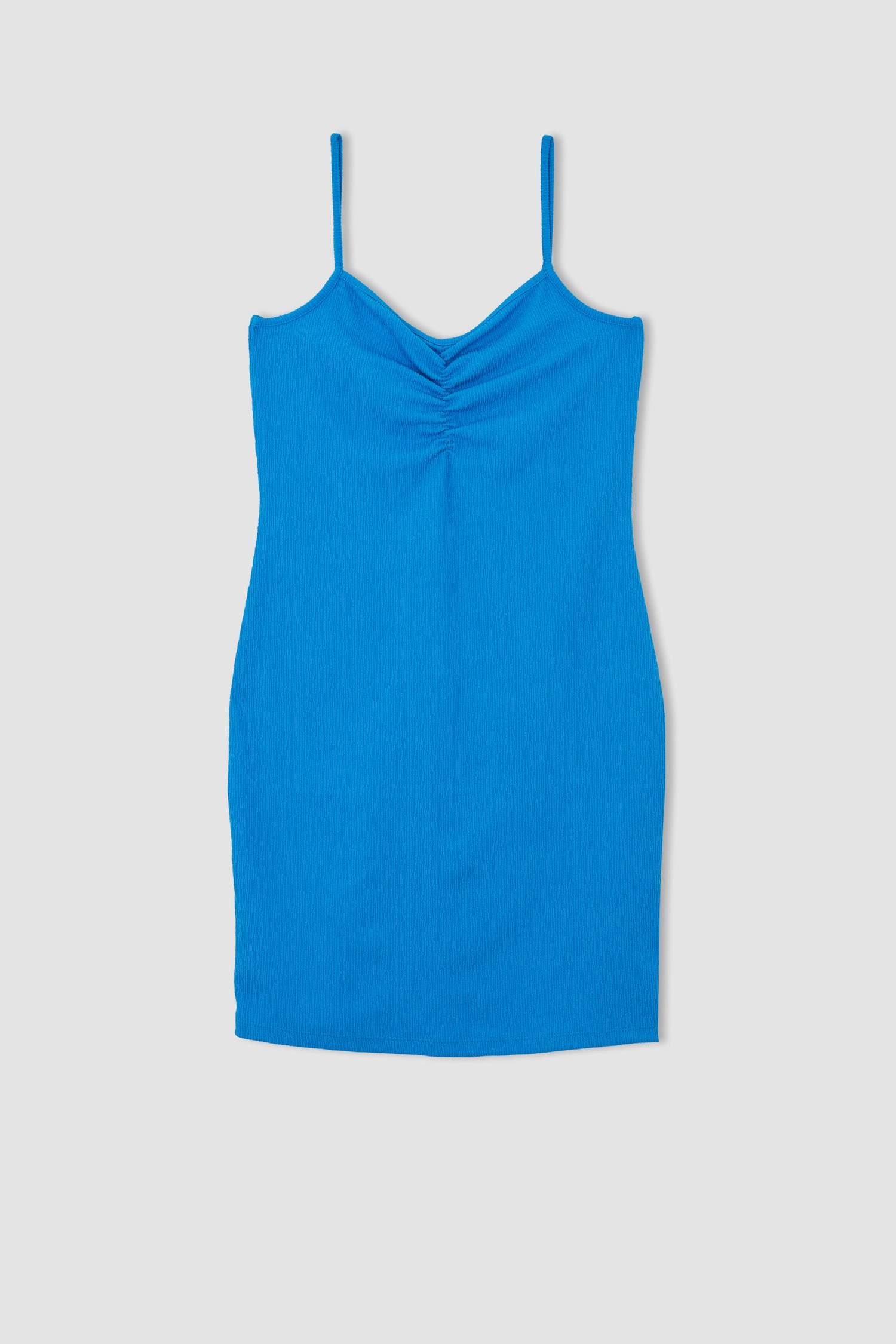 Bodycon Askılı Midi Örme Elbise