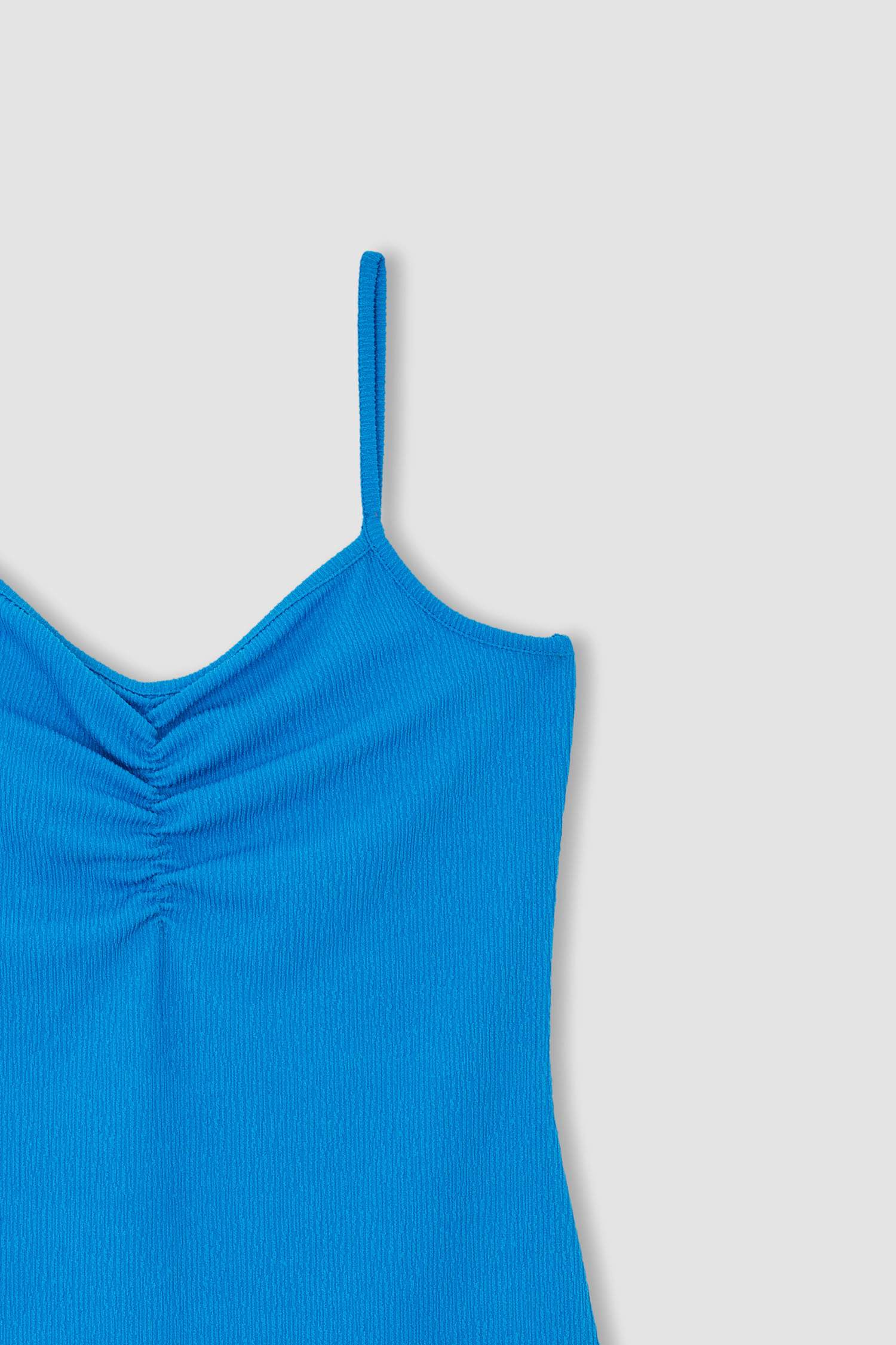 Bodycon Askılı Midi Örme Elbise