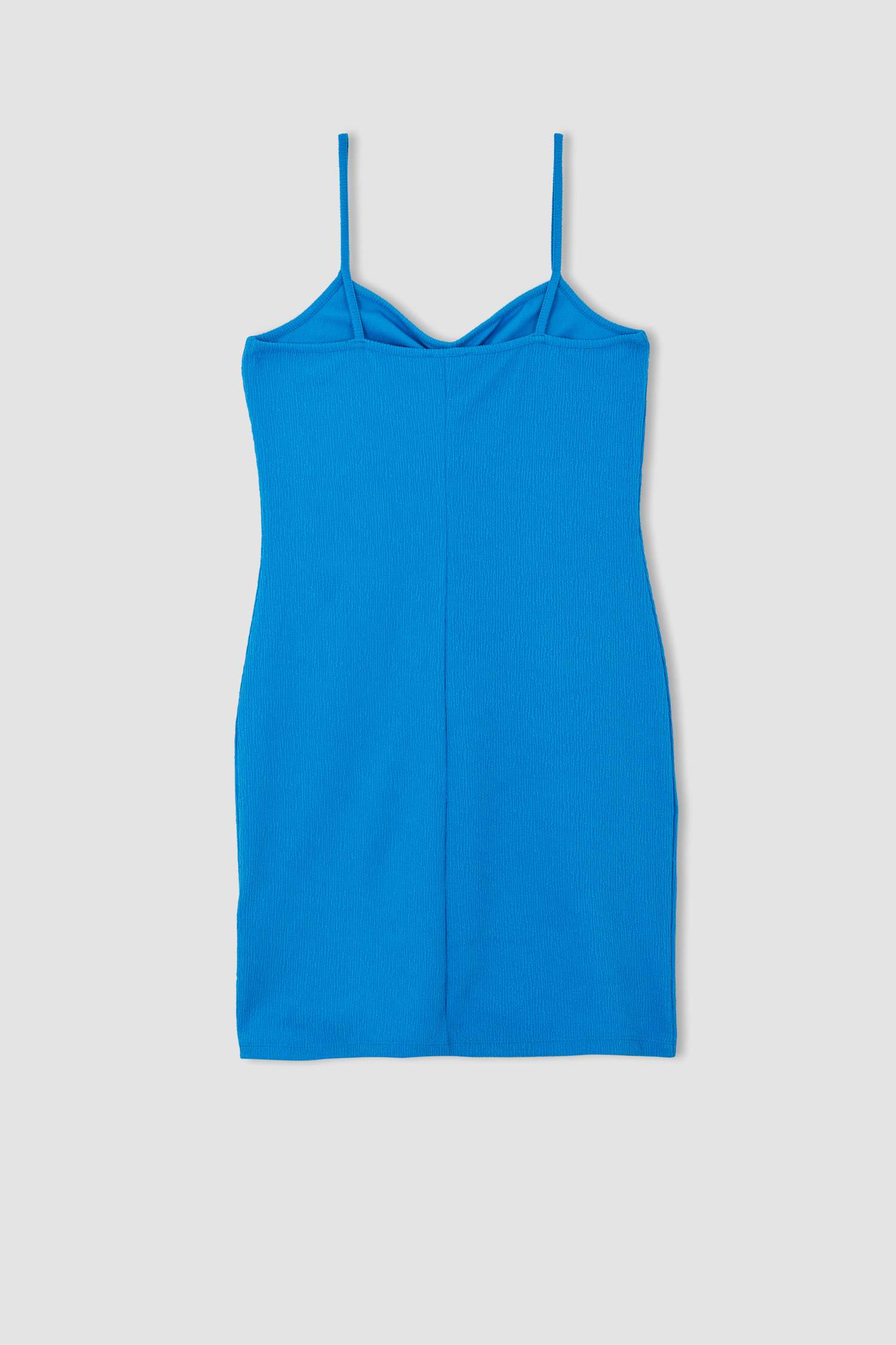 Bodycon Askılı Midi Örme Elbise