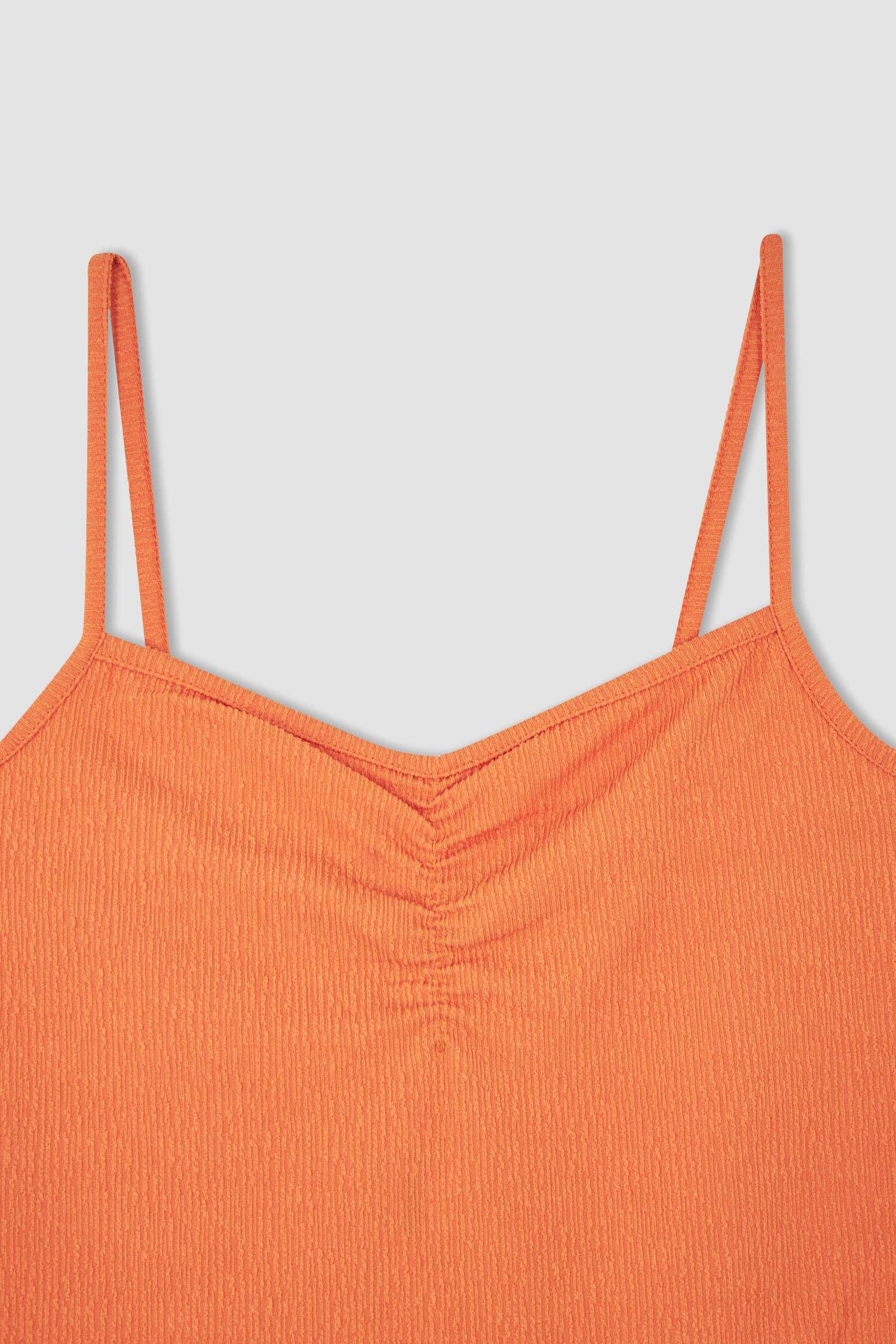 Bodycon Askılı Midi Örme Elbise