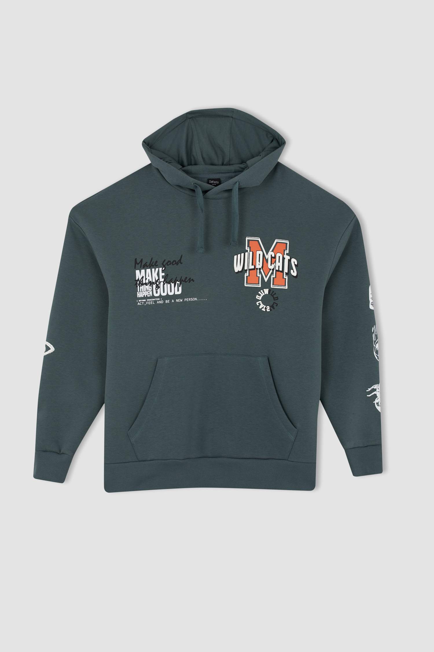 Defacto Oversize Fit Kapüşonlu İçi Yumuşak Tüylü Sweatshirt. 7 Defacto Oversize Fit Kapüşonlu İçi Yumuşak Tüylü Sweatshirt. 7