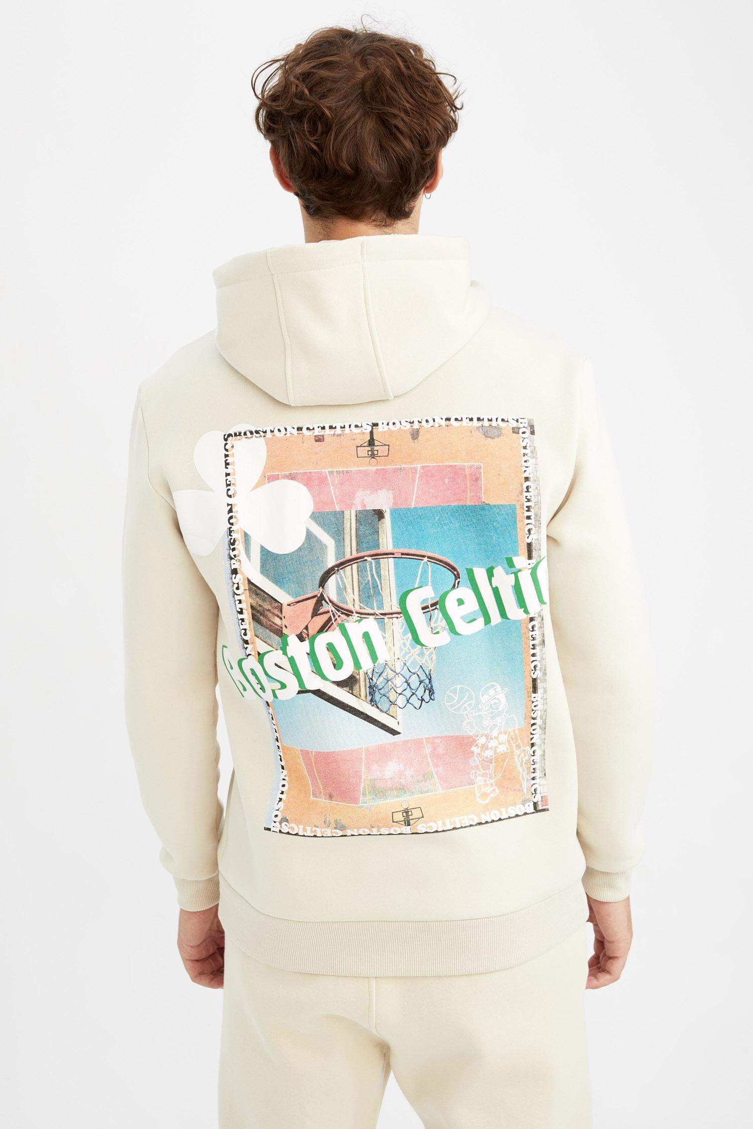 Defacto Fit NBA Boston Celtics Standart Fit Kapüşonlu Sürdürülebilir Sweatshirt. 9 Defacto Fit NBA Boston Celtics Standart Fit Kapüşonlu Sürdürülebilir Sweatshirt. 9