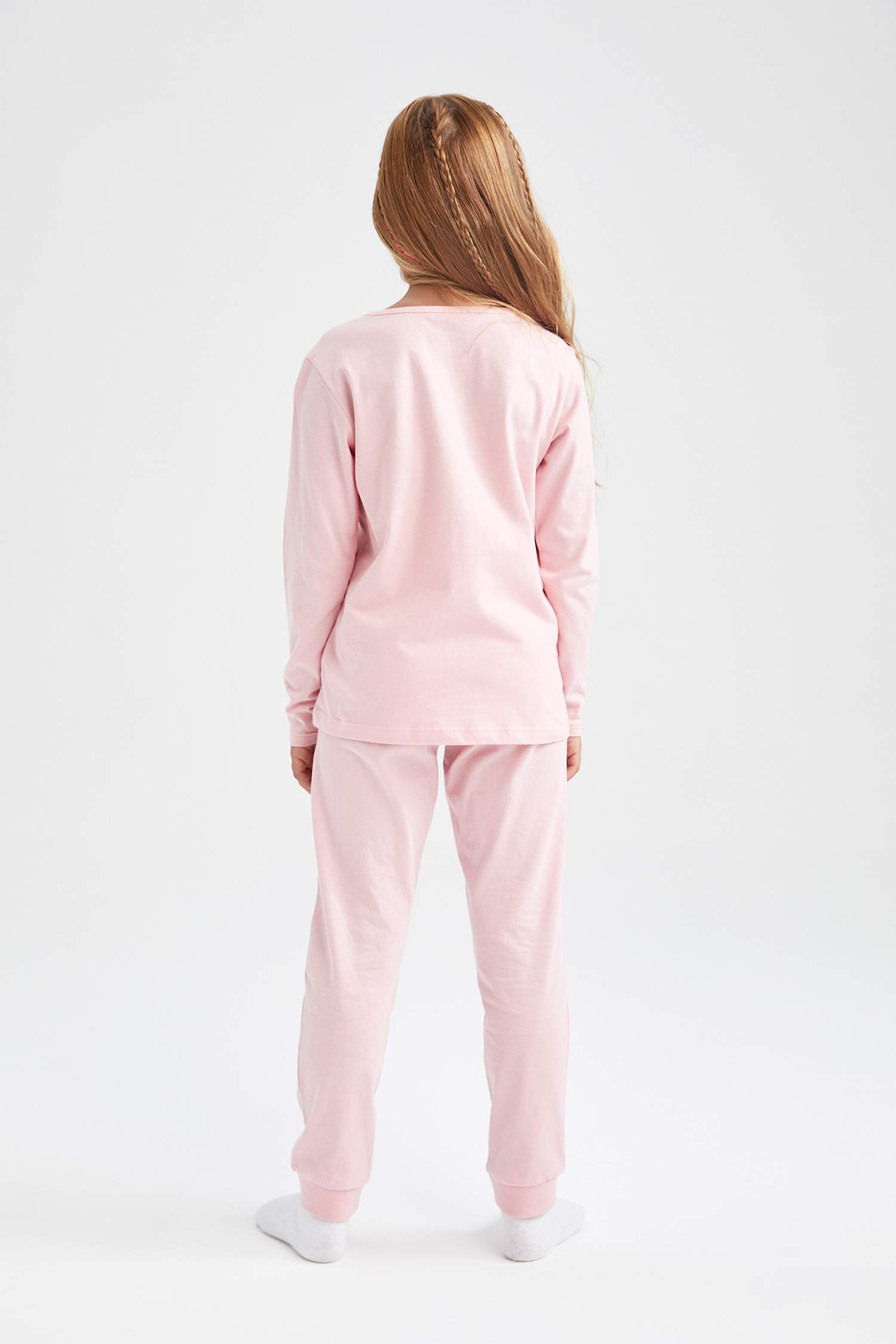 Pink Girls Teens Piece Knitted Pyjamas Defacto