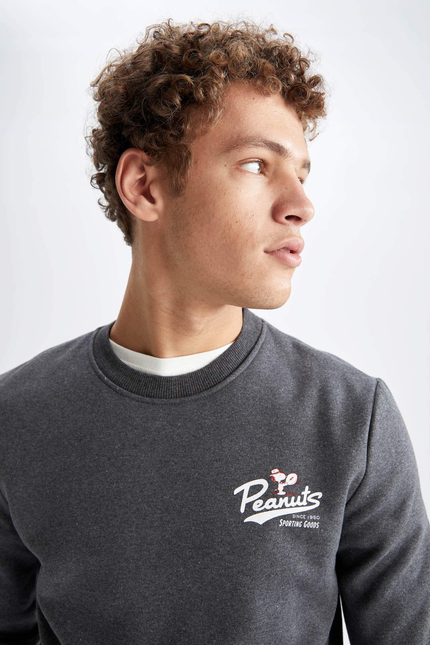 Defacto Snoopy Slim Fit Bisiklet Yaka Geri Dönüşümlü İçi Yumuşak Tüylü Sweatshirt. 3 Defacto Snoopy Slim Fit Bisiklet Yaka Geri Dönüşümlü İçi Yumuşak Tüylü Sweatshirt. 3