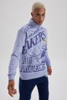 Navy Man Comfort Fit NBA Los Angeles Lakers Licensed Long Sleeve Sweatshirt  2905072