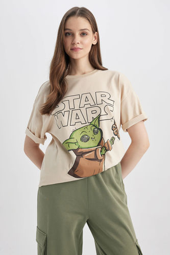 Coool Star Wars Oversize Fit Back Printed Short Sleeve T-Shirt