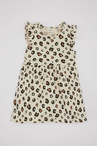 Baby Girl Leopard Patterned Sleeveless Dress