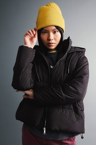 Women Black Puffer Jacket
