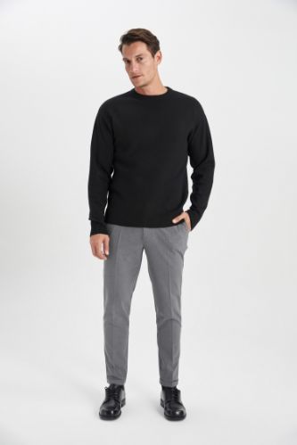 Beli Lastikli Cepli Düz Paça Jogger Pantolon
