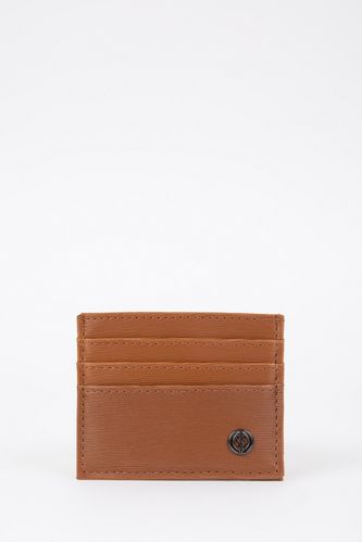 Men Faux Leather Business Card Holder Wallet
