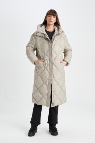 Long thin puffer jacket online